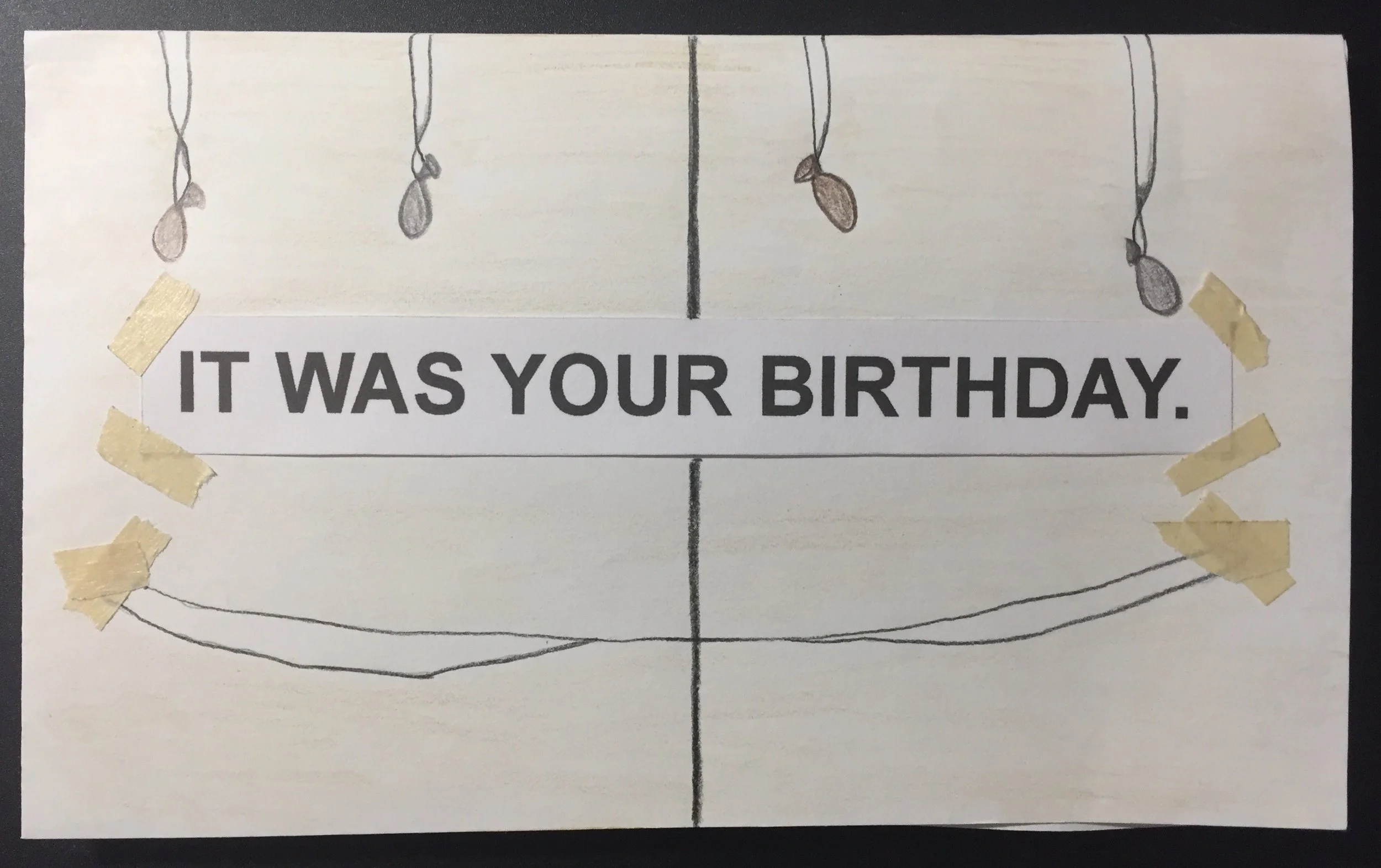 The Office-themed belated birthday card