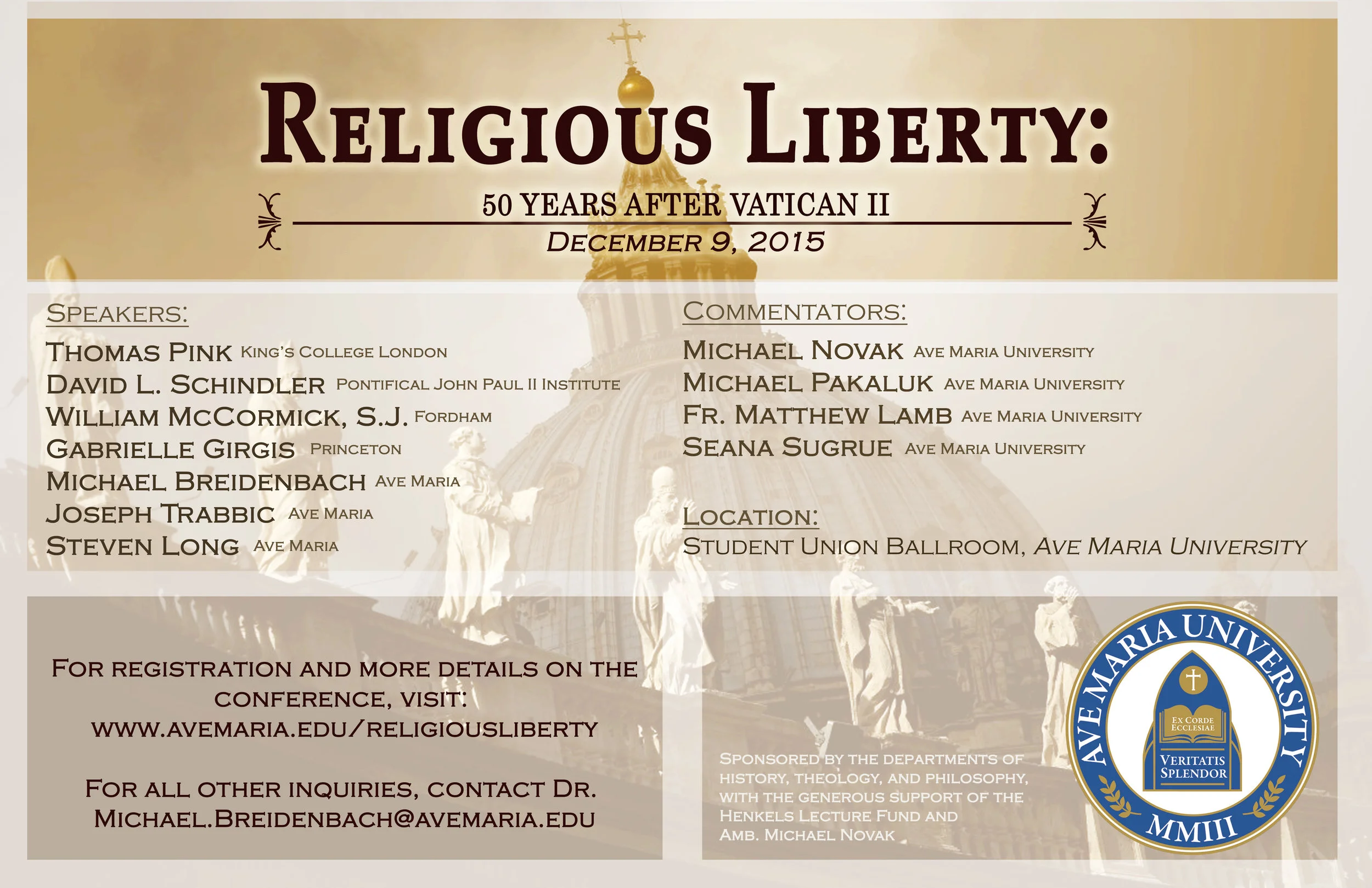 Ave Maria Dignitatis Humanae Conference.jpg
