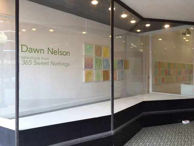 Window of the ExPress Gallery, North Adams. DownStreet Art.