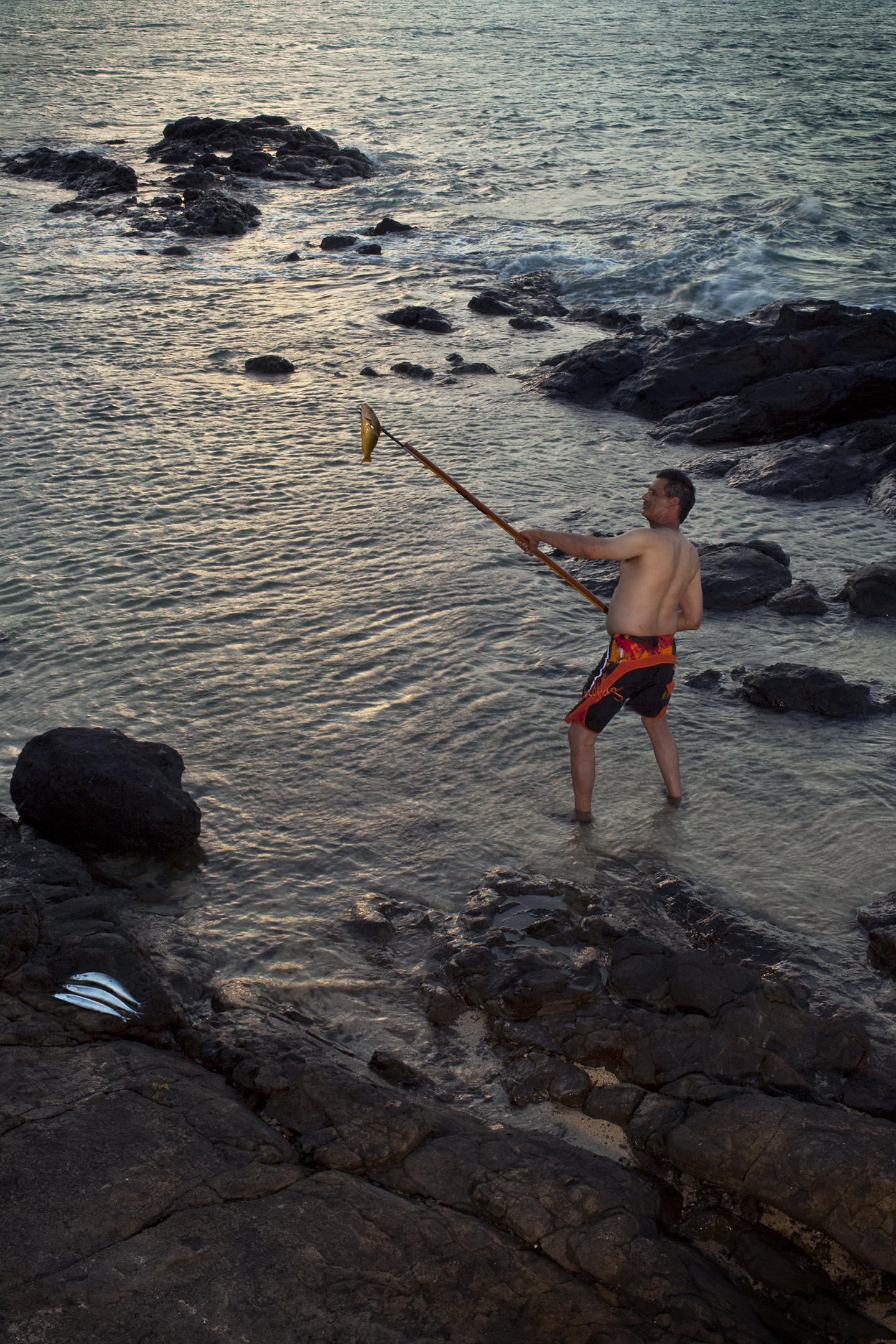 Cousin Rob as a Spear Fisherman