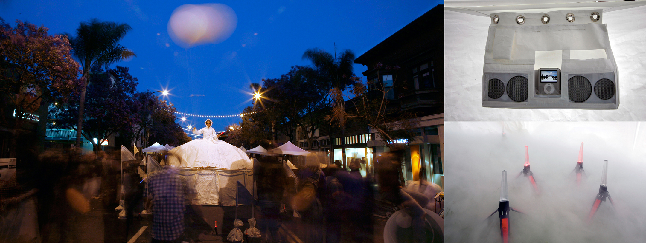ICE QUEEN: GLACIAL RETREAT DRESS TENT INSTALLATION ZeroOne Biennial, San Jose, CA