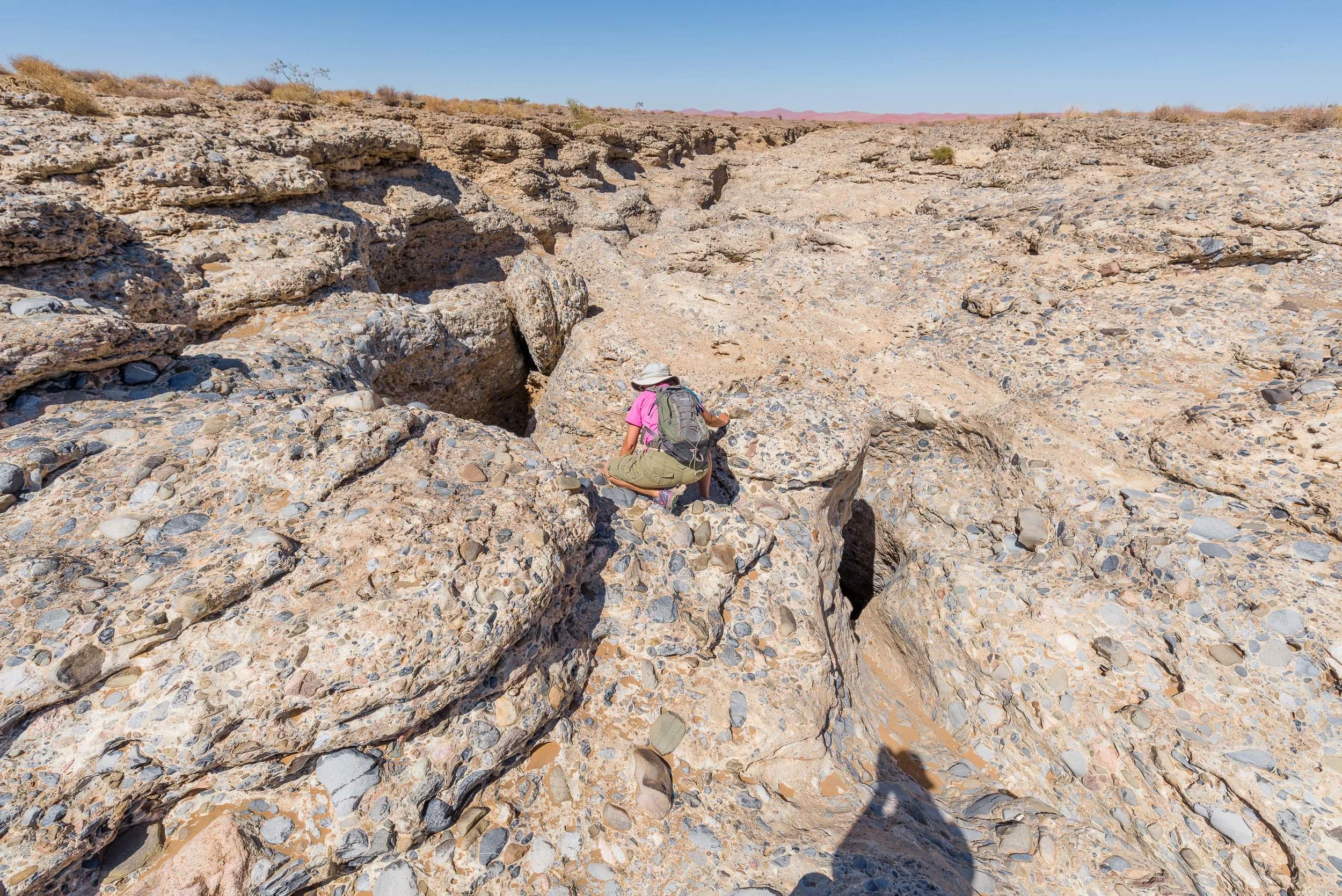 The inconspicuous head of Sesriem Canyon.