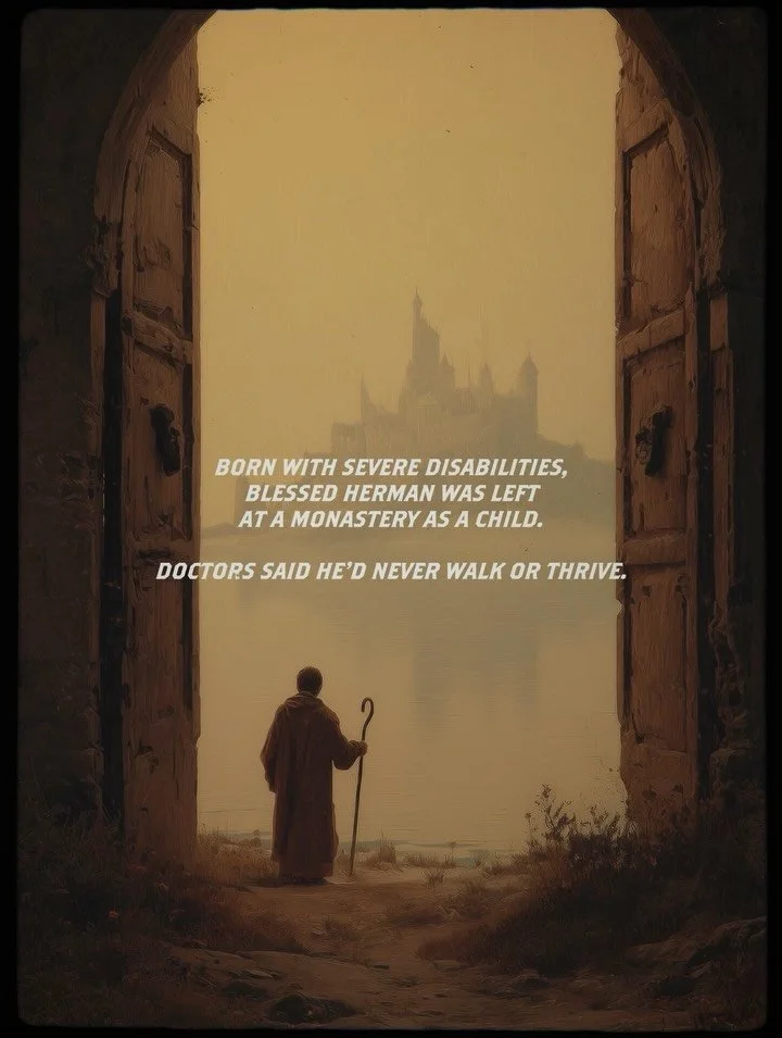Blessed Herman of Reichenau was born with severe disabilities and many thought he&rsquo;d never accomplish anything.
Yet his mind reached the stars, and his heart gave the Church the Salve Regina.

Tradition holds that Herman composed both the text a