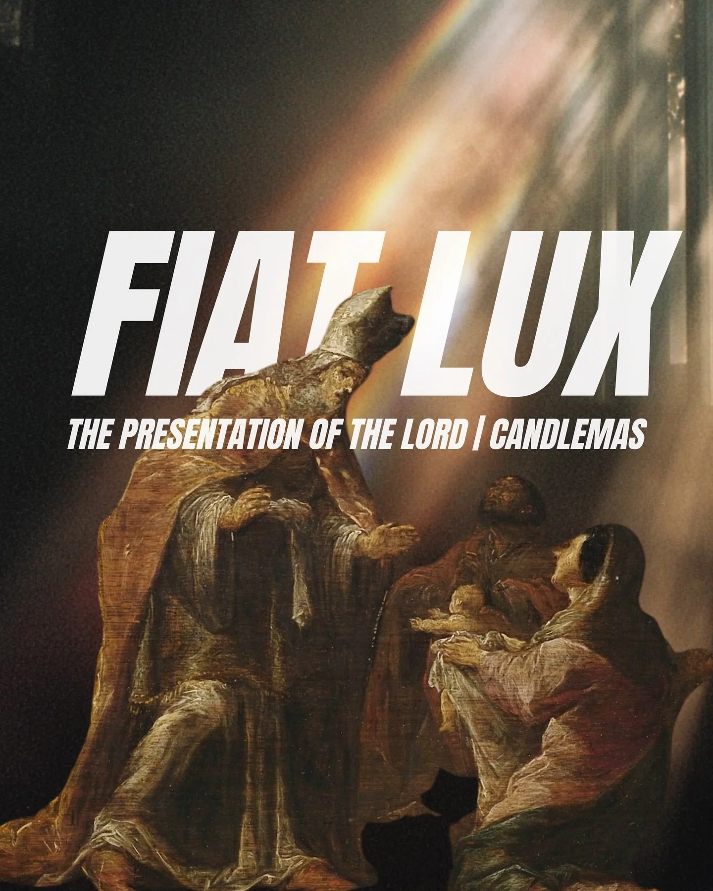 Today on the feast of the Presentation of the Lord, the Church celebrates the declaration of Christ as the long awaited Messiah. The light coming into the world.

He comes to dispel the darkness and bring His powerful light to the bleakest situations