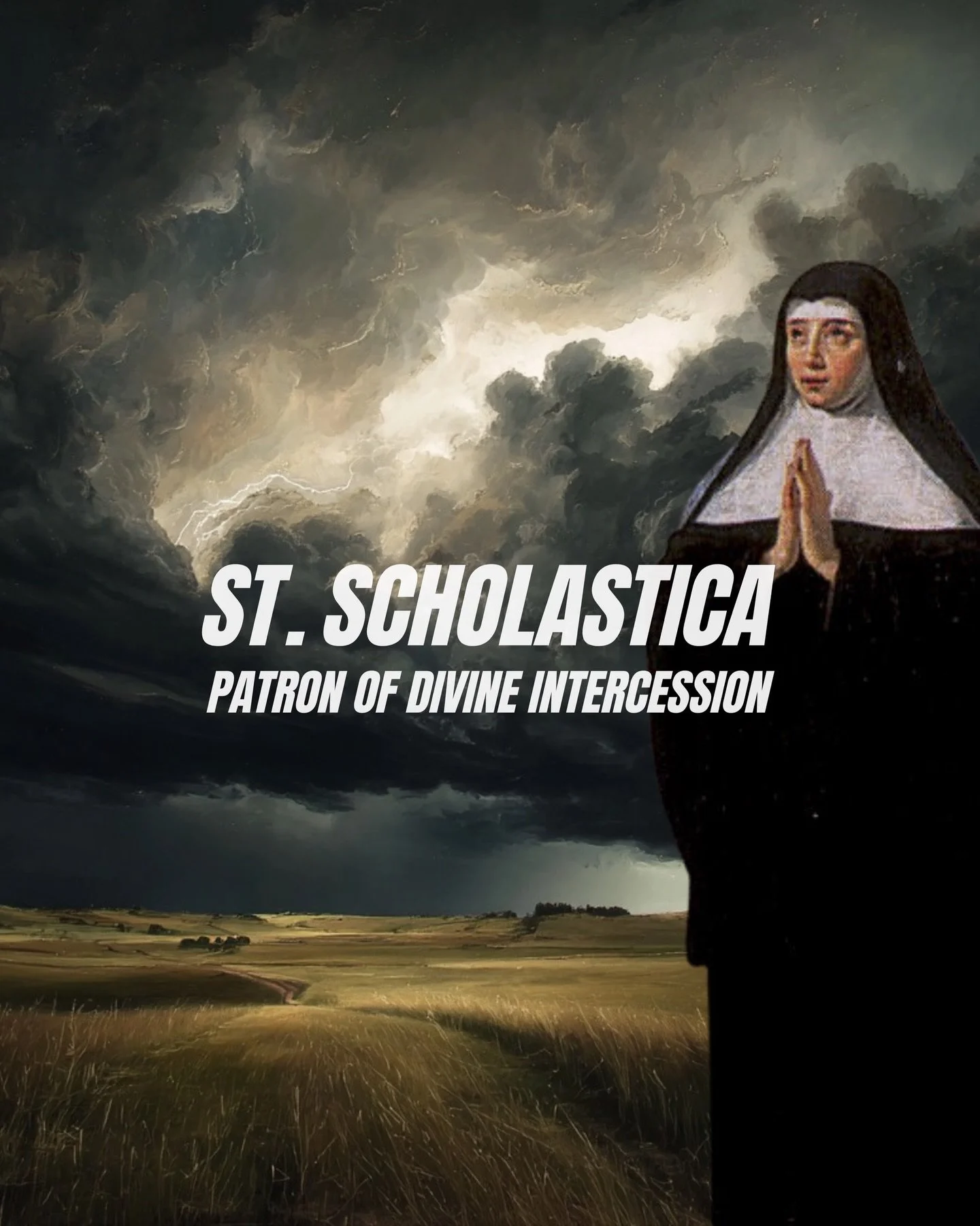 Today on her feast day, St. Scholastica teaches us the power of our prayer. No matter how insignificant we may think it is, the God of the universe cares deeply about the desires of our hearts.

It is an incredible act of trust to ask God for all thi