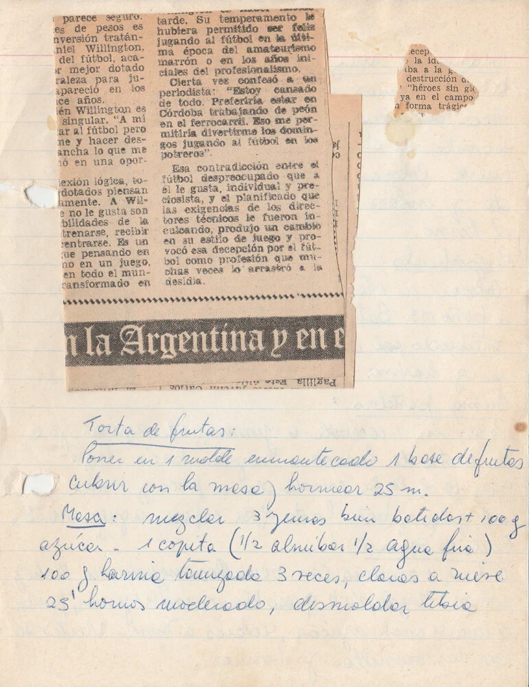 The recipes in the book were all from my mother, or her mother. I asked her to scan her favorite examples, or tell me what she remembers. So half the recipes are handwritten, such as this one. Others are dictated in the vague way that includes ingre…