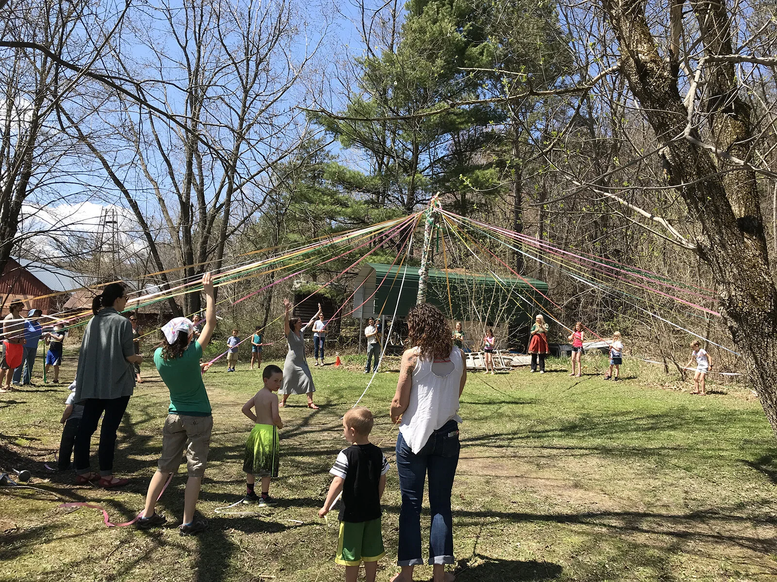 Plus, because I was there for a month I was able to attend a lot of spring events, thanks to the organizer/director of the residency who is very welcoming. This was from an annual May Day festival on a local farm with many generations of locals spin…