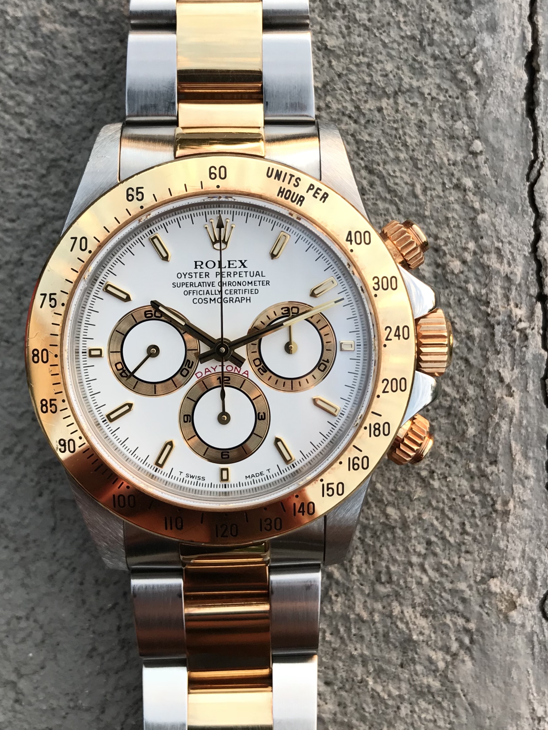 rolex daytona zenith two tone