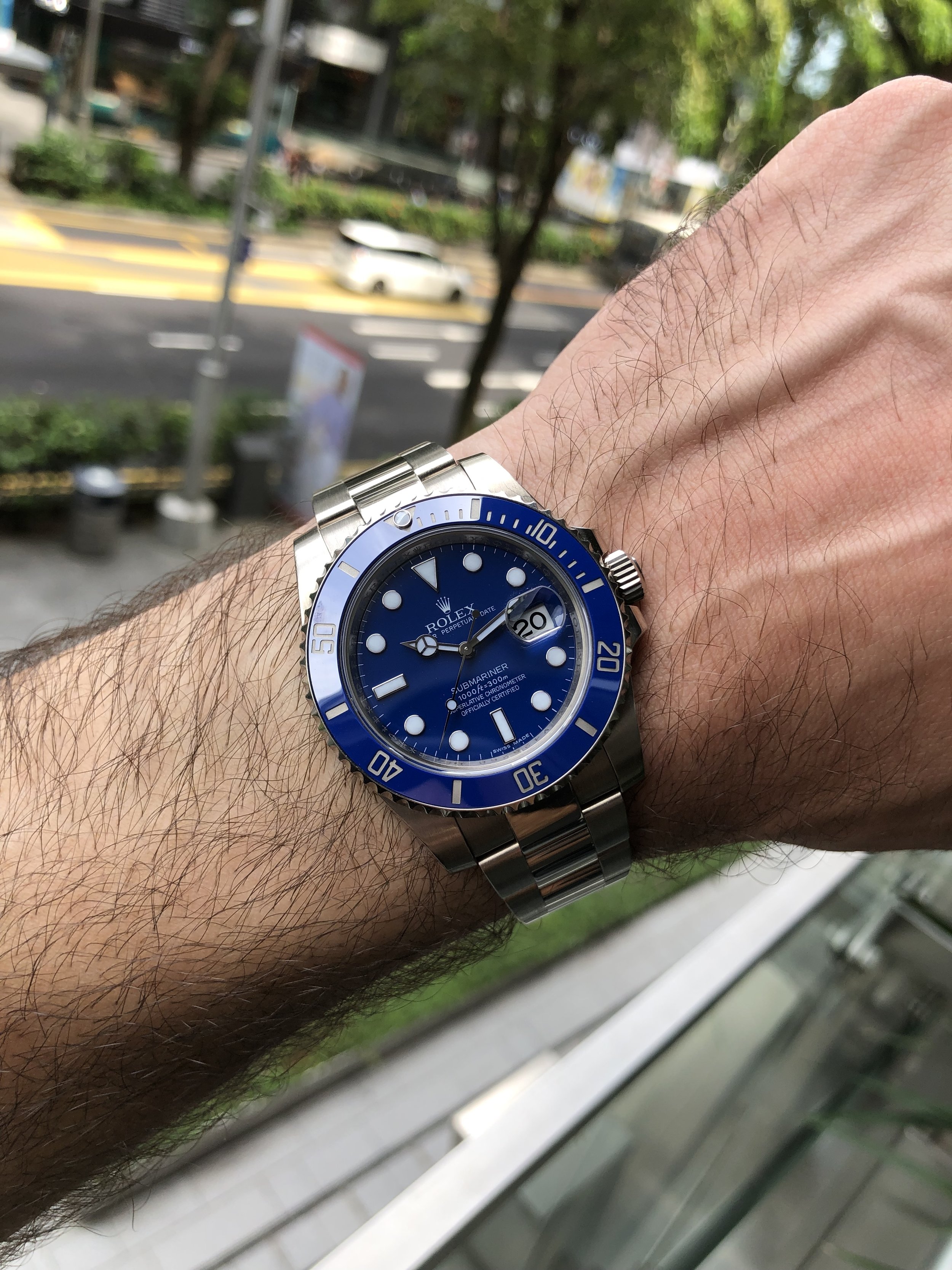 Rolex 18K White Gold Submariner “Smurf” 116619LB (11).jpg