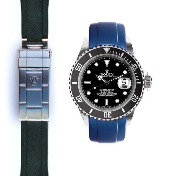Everest Curved Rubber Strap for Rolex 