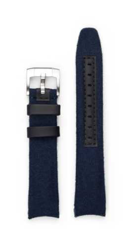 EH8KBLU Everest Curved End Nylon Strap Blue Rolex Watch Vault (1).png