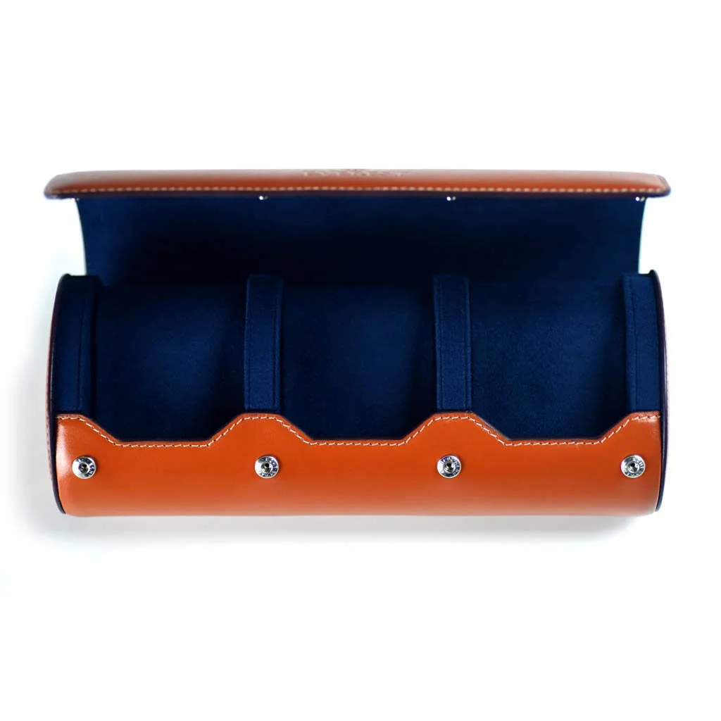Everest 3 Watch Roll Tan Open Watch Vault.jpg