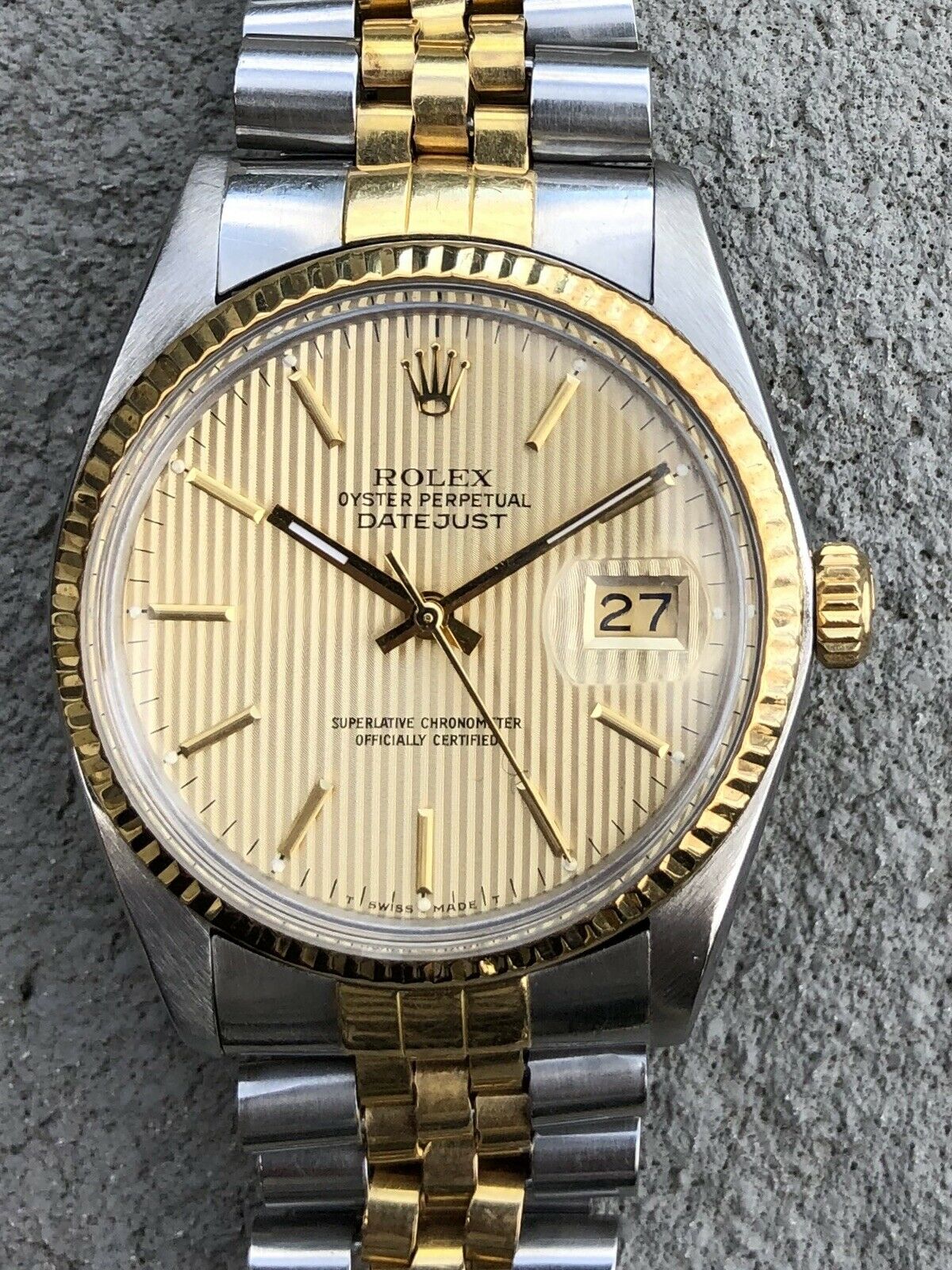 Rolex Datejust 16013 Two Tone Jubilee Tapestry Dial - Serviced - 1979 (1).jpg