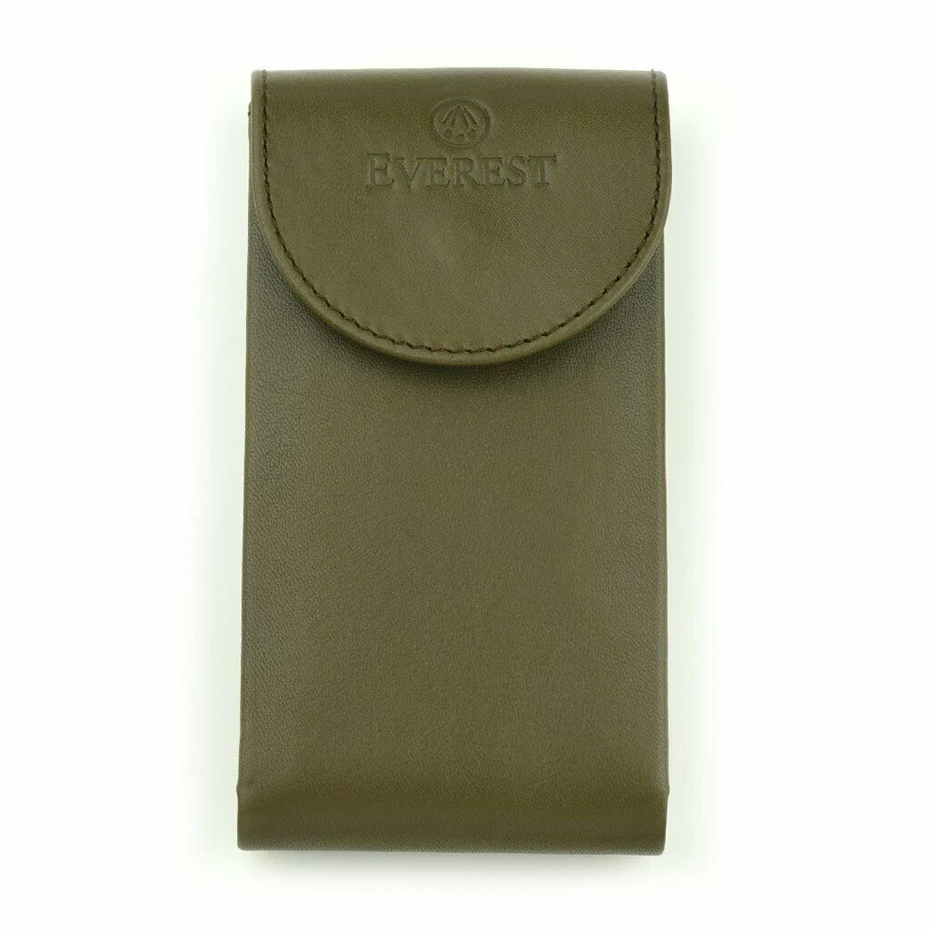 Everest Military Green Leather Pouch 5 Watch Vault.jpg