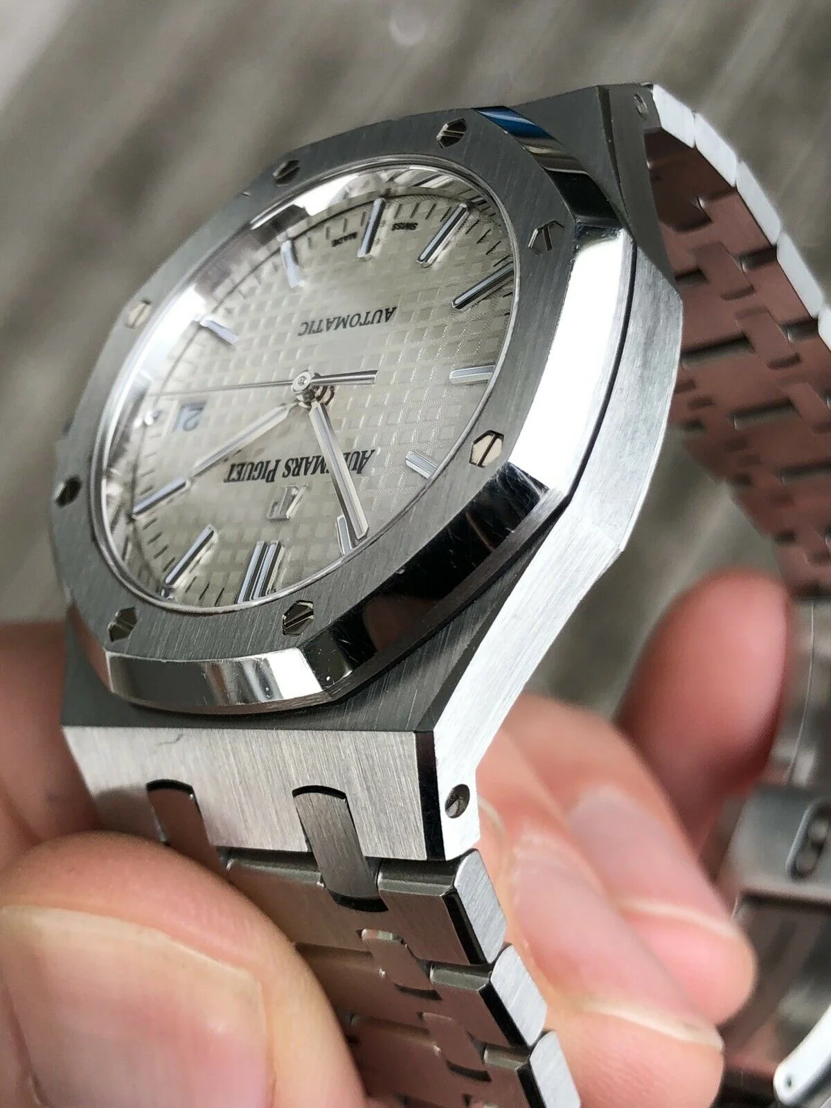 Audemars Piguet Royal Oak 15450ST Silver - 2015 with box and papers (7).jpg