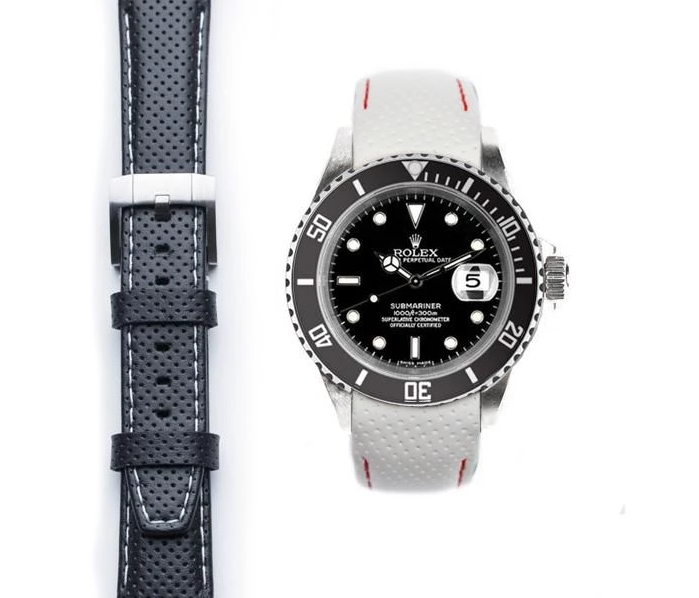 Everest Racing Leather Strap Rolex with Tang — WATCH VAULT