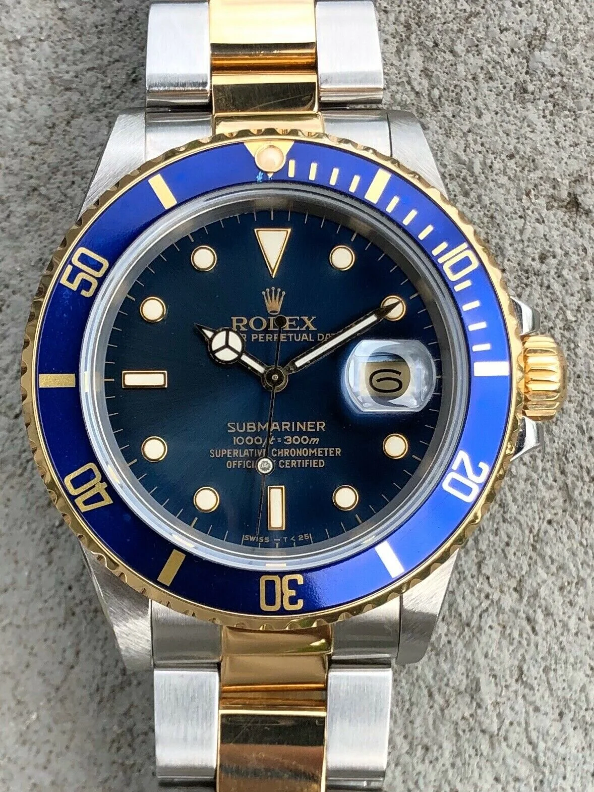 Rolex Submariner 16803 Two Tone 'Bluesy' 1987 — WATCH VAULT