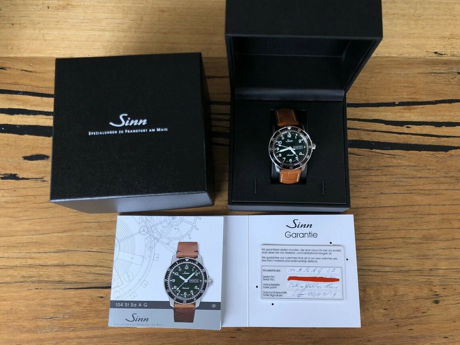 Sinn 104 Sa A G Pilot Watch Limited Edition with Green Dial - 2019 Watch Vault 12.jpg