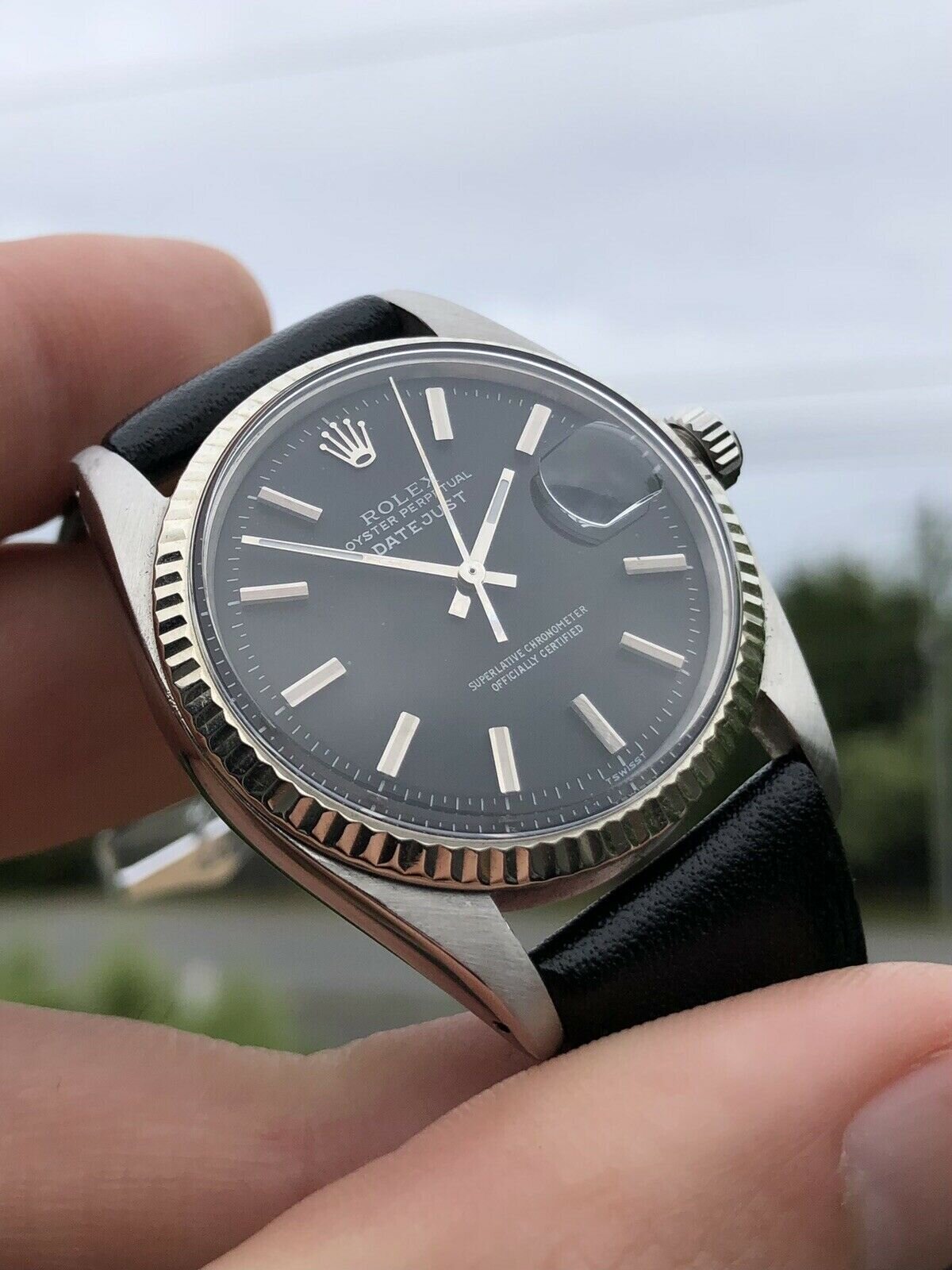 black face rolex oyster perpetual