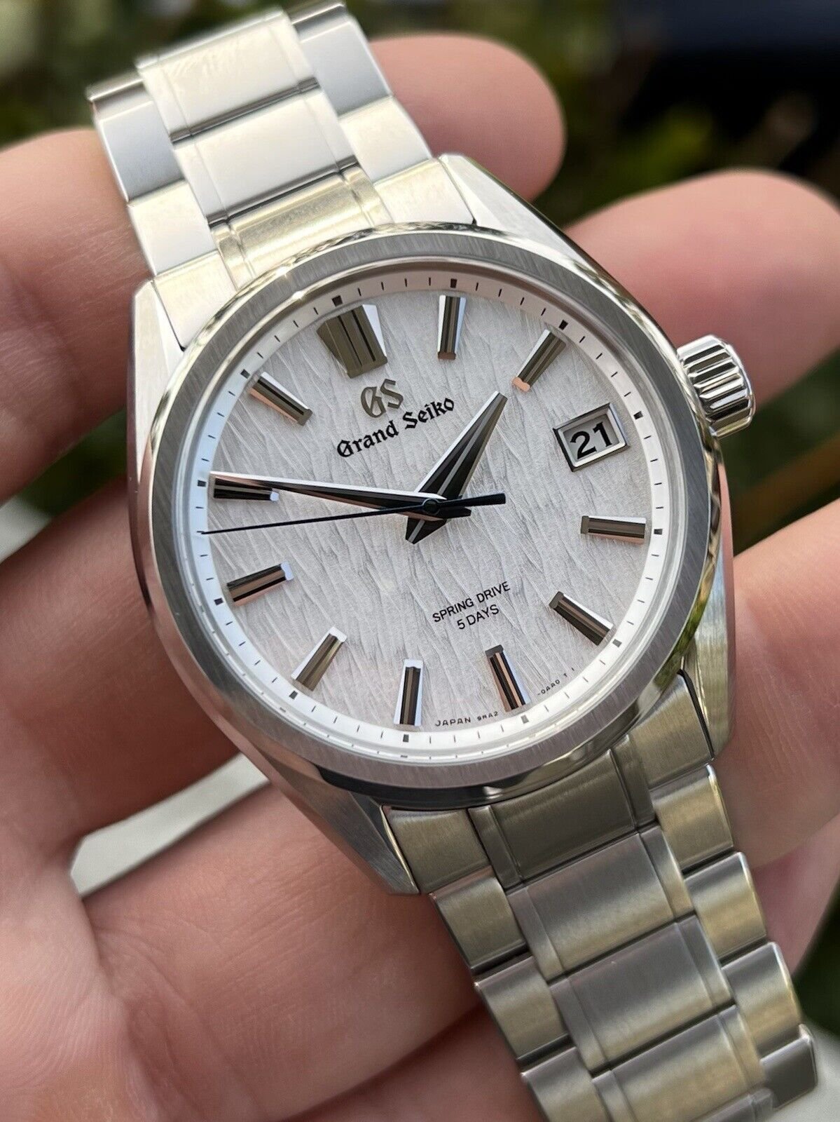 Grand Seiko White Birch Spring Drive SLGA009 - Brand New — WATCH VAULT