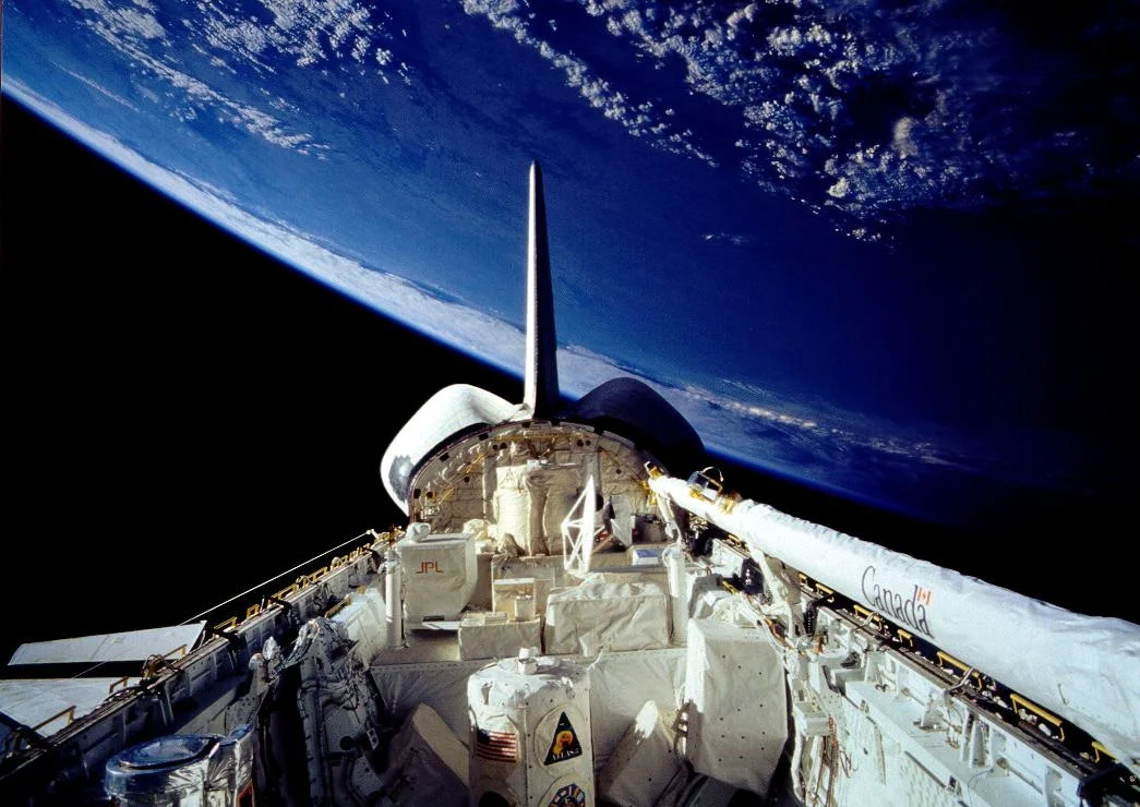 The same payload bay during STS-66 in 1994, filled with scientific equipment. To learn more about this mission, check out the link at the end of the article. (Courtesy of NASA)