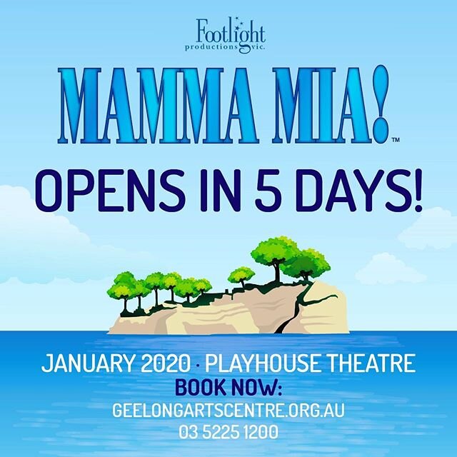And the countdown begins... 5 DAYS TO GO 💃🏼🕺🏻🎤📀🇬🇷 #mammamia #mammamiamusical #abba #dancingqueen #mammamiageelong