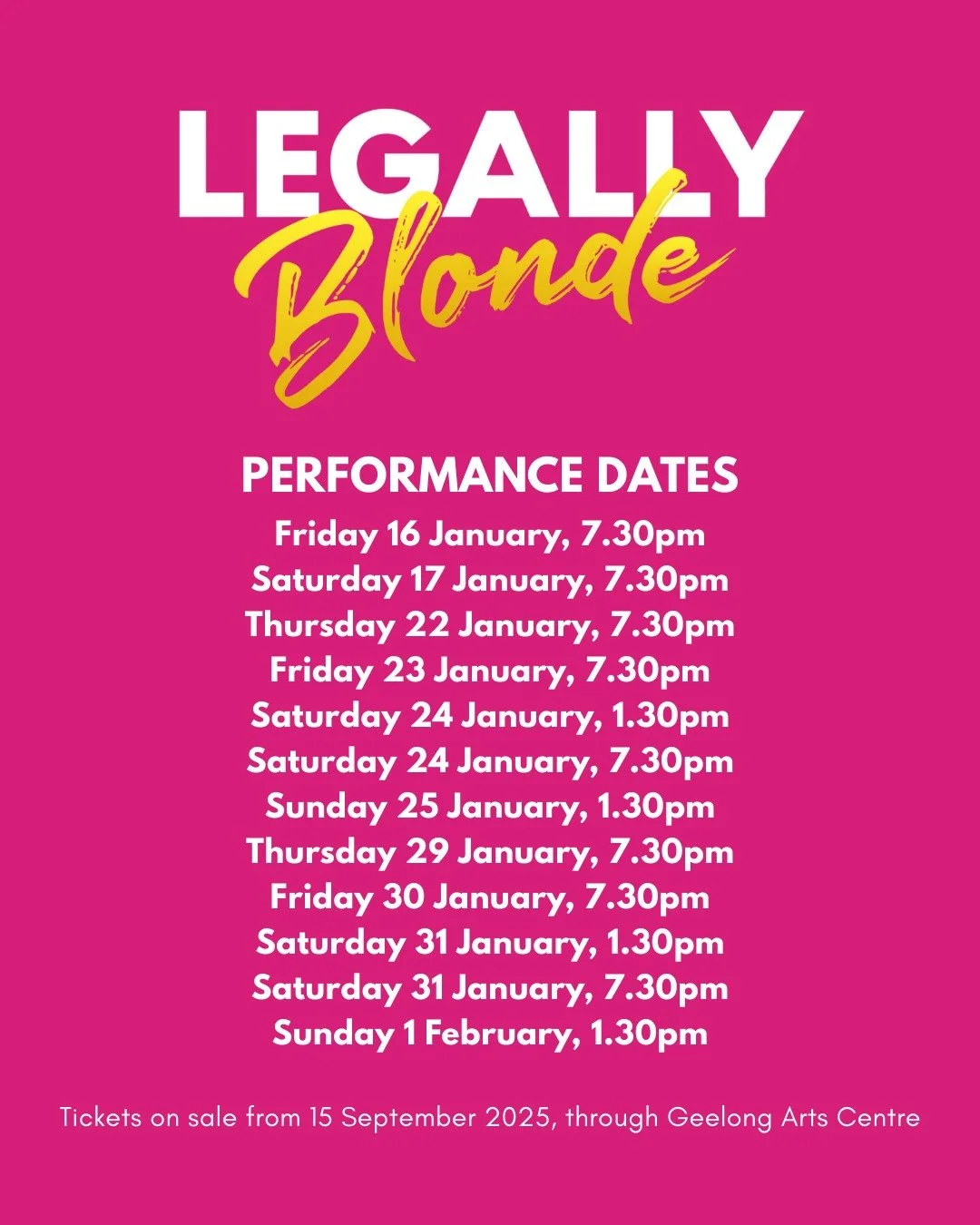 Some more details to help you start planning your trip to the theatre!