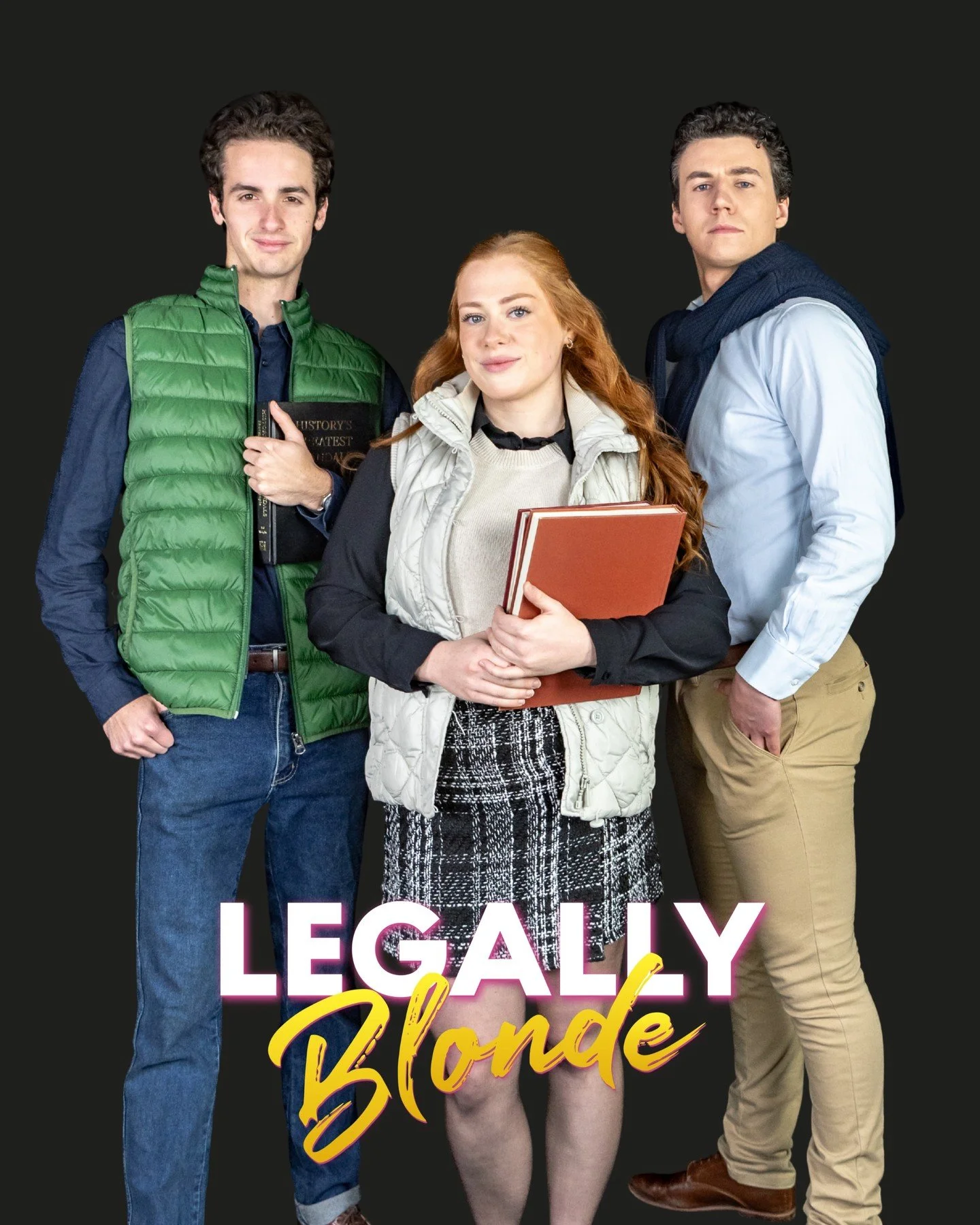Welcome to the hallowed halls of Harvard Law! This lot might think they're ready for the courtroom - but are they ready for Elle Woods?!

Tickets on sale now via @geelongartscentre 

Pictured &ndash; Phoebe Grant, Nathan Fox, David Van Etten, Josh Co