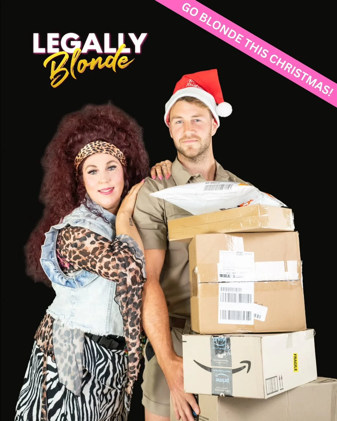 If you're out Christmas shopping today, don't forget to pop past @geelongartscentre to pick up some Legally Blonde tickets! Or head online and have the perfect Christmas gift delivered straight to you. *Delivery by Kyle not guaranteed.

Pictured - Ha