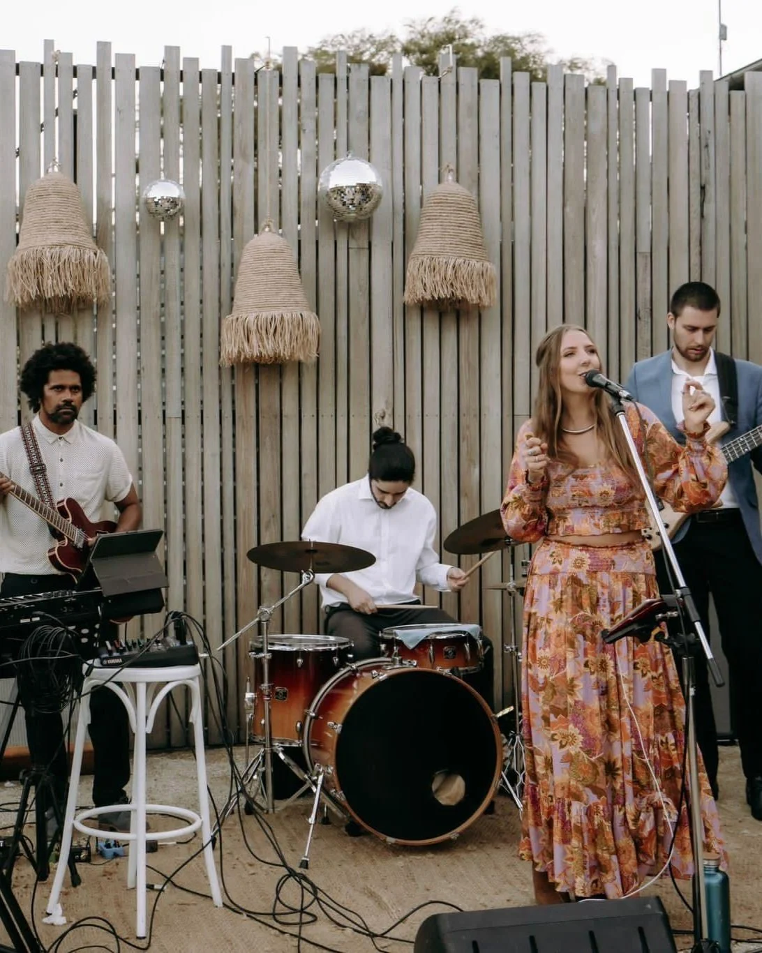 Grace's 4-Piece Band playing in Byron Bay.