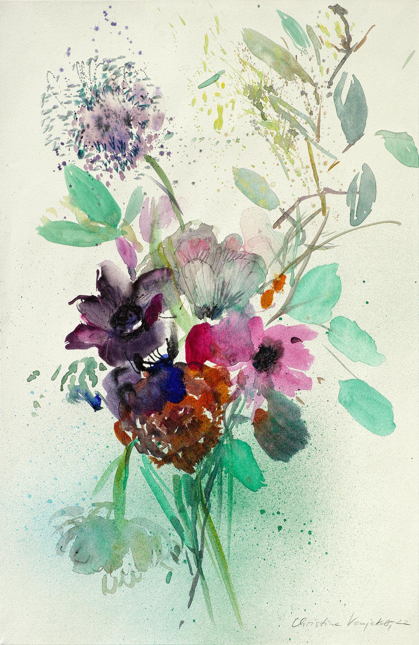  Florales Aquarell, Christine Venjakob 