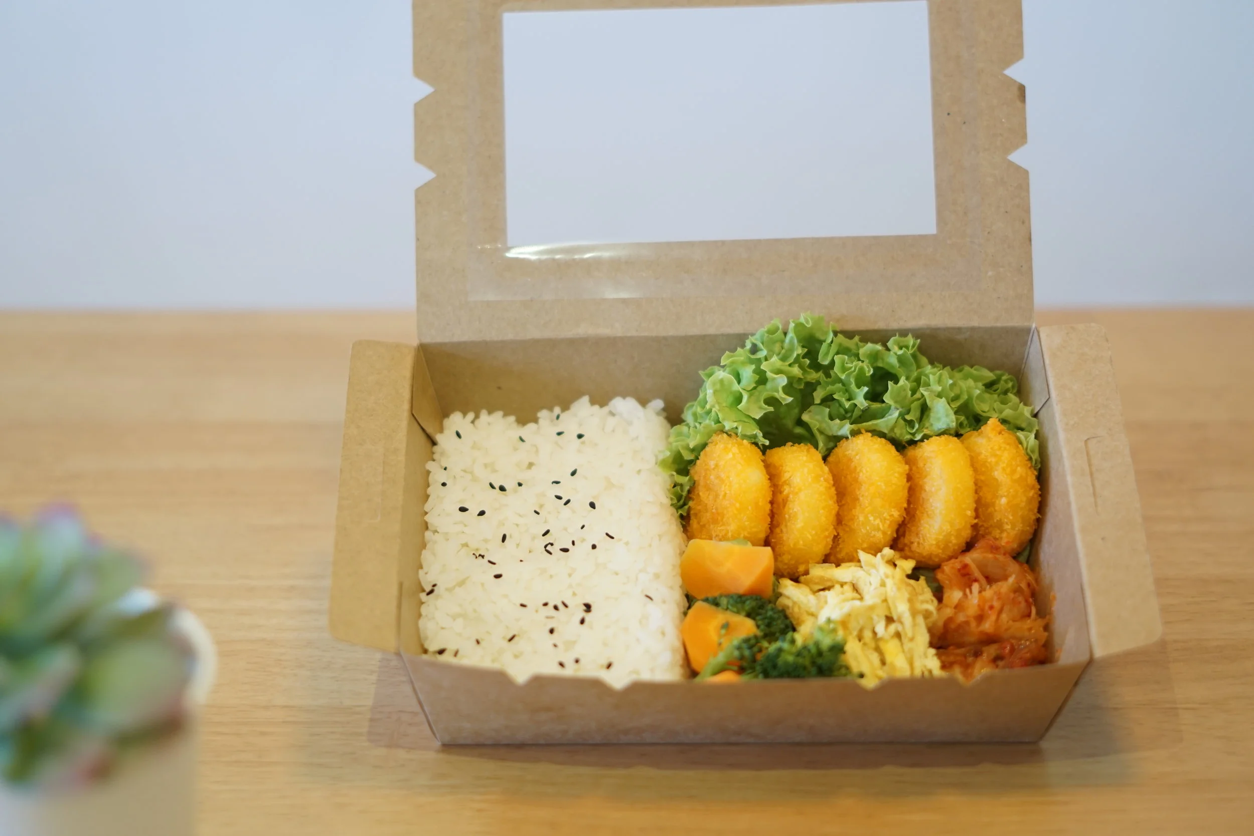 炸帶子便當 | Fried Scallop Bento | 揚げたスコップ弁と
