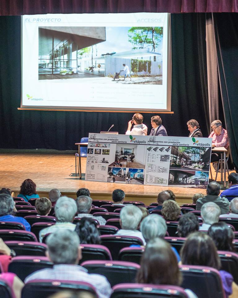 Presentación pública del proyecto Vitápolis en la ciudad de Toledo. Equipo de gestión. 2015