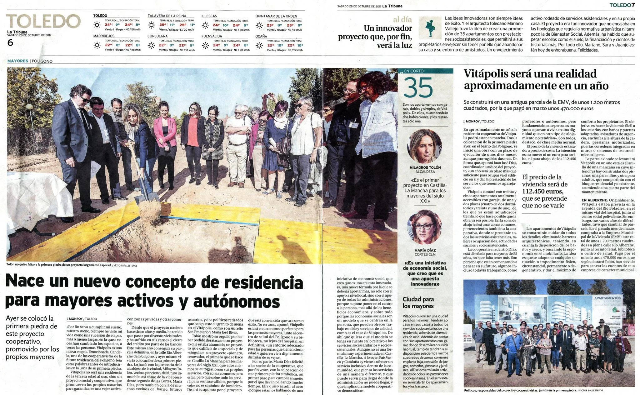 La Tribuna de Toledo. 28 de Octubre 2017.