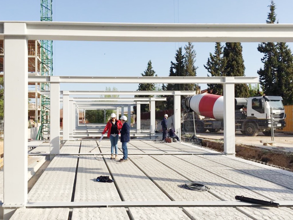 Proceso de construcción del edificio Vitápolis. Marzo 2018