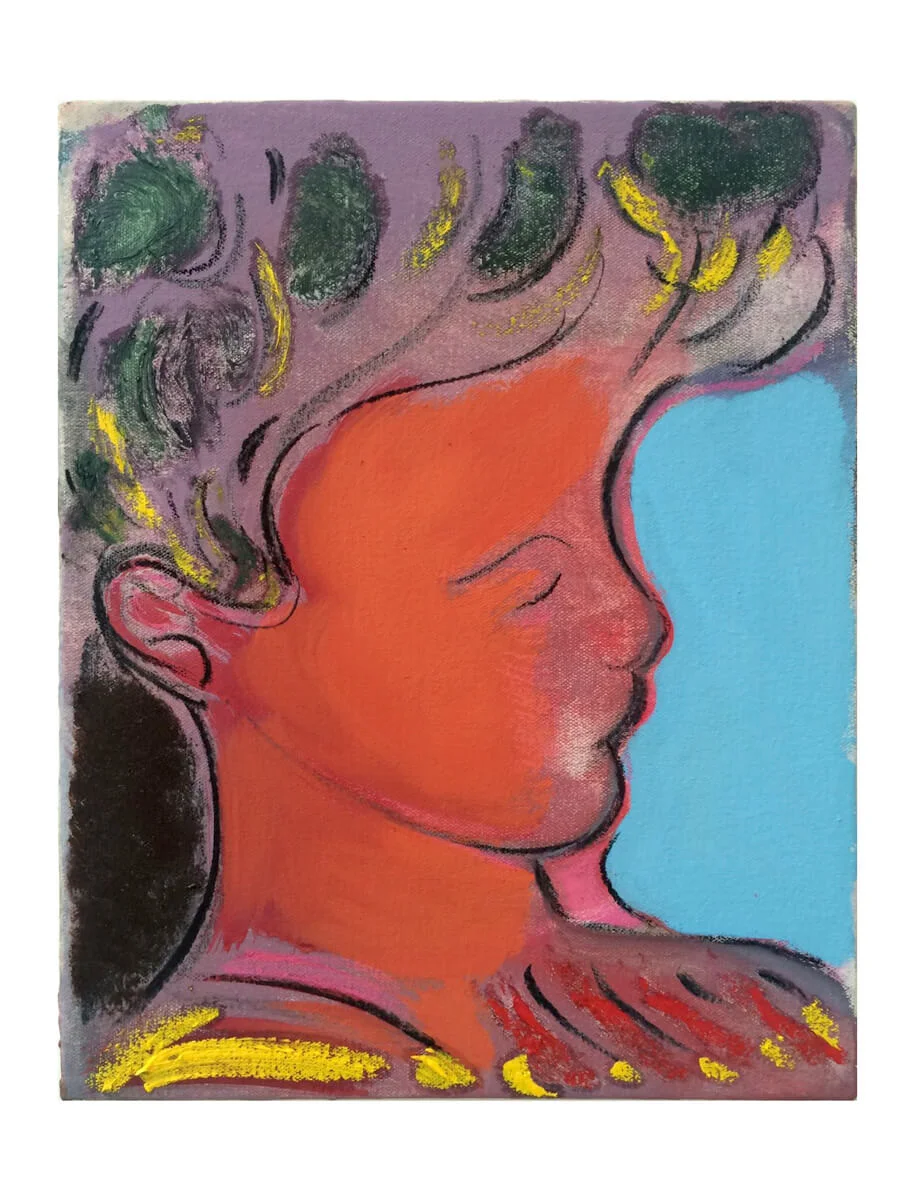 Grant Foster, 'Vanity', charcoal, glue, pigment and oil on canvas __ 36x28cm __ 2016