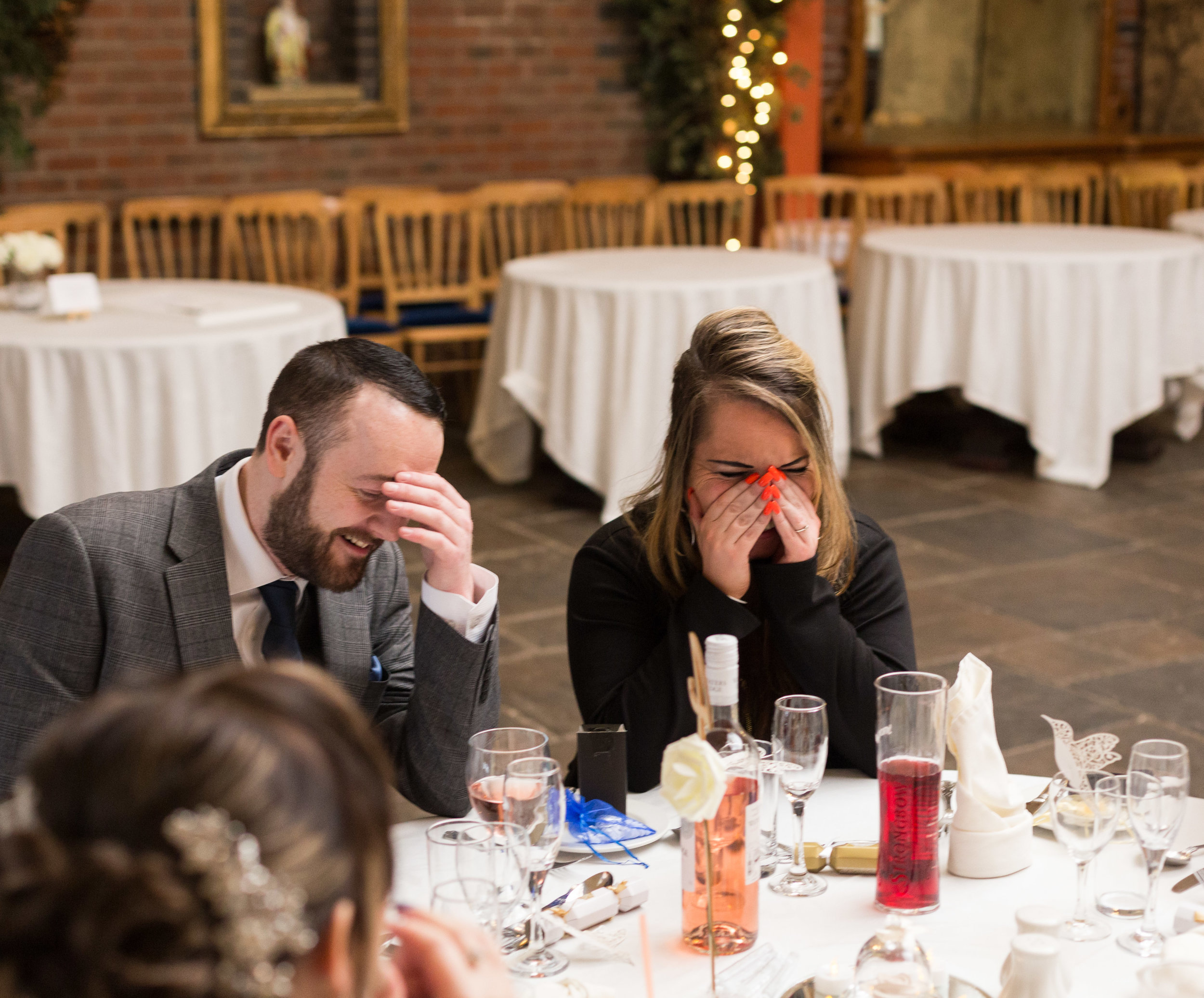 Guest reactions to speeches at Heskin Hall