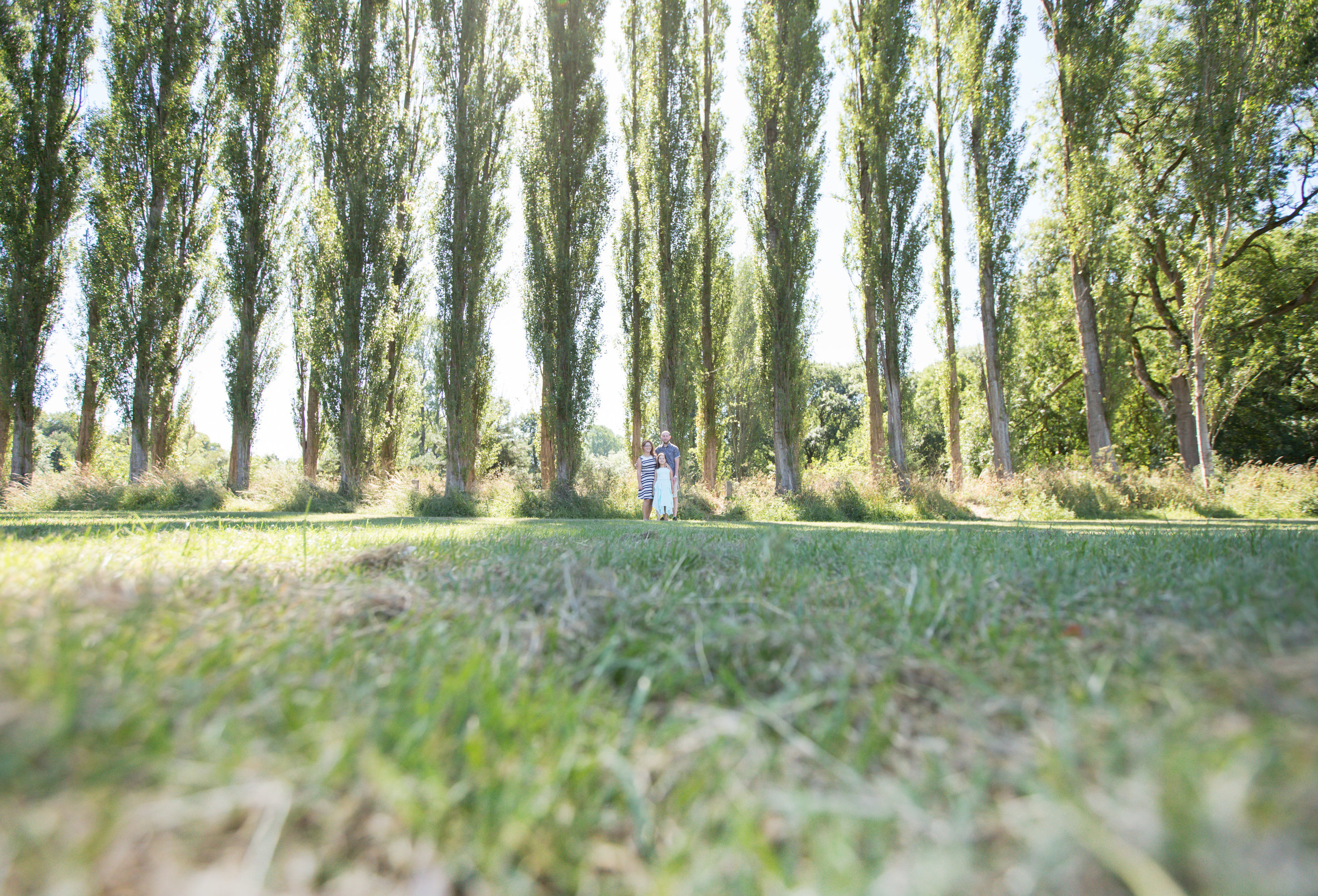 Family portrait at Fletcher Moss Botanical Gardens
