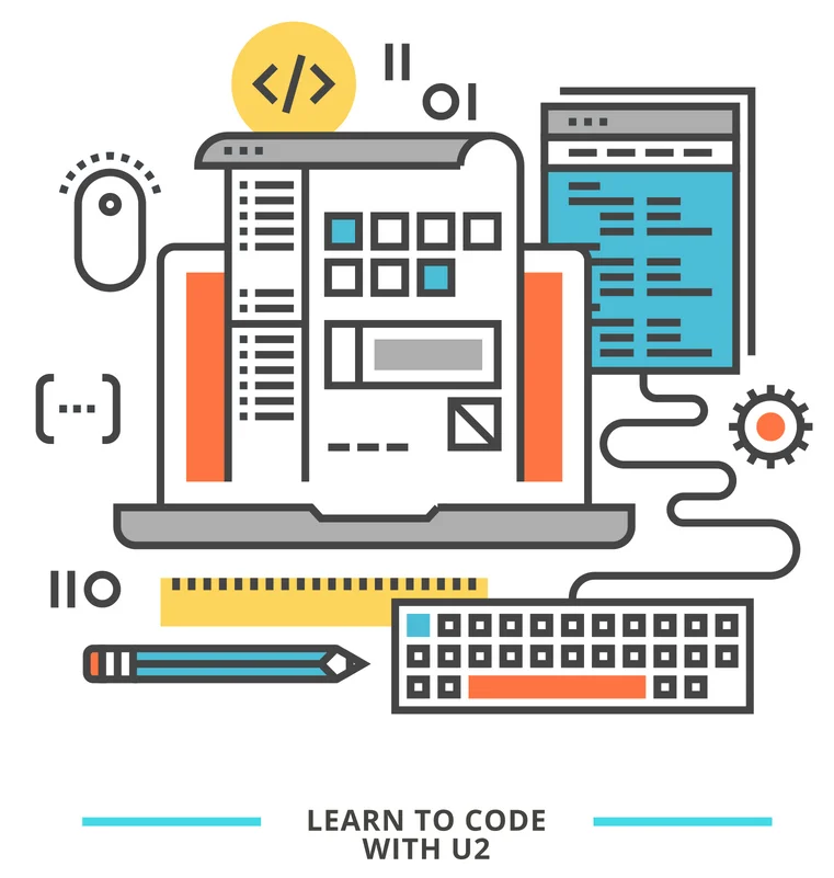 White with Colorful Line Vectors Web Development Event Program.jpg