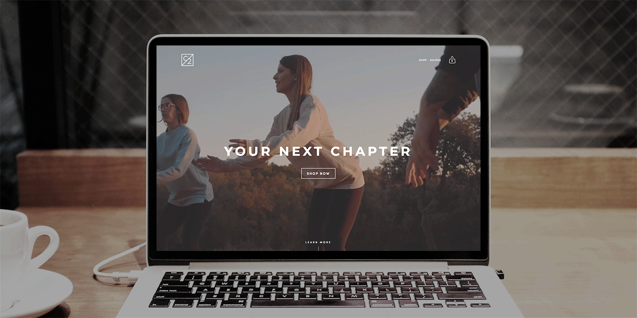 Animated scrolling website for a luxury organic protein powder brand