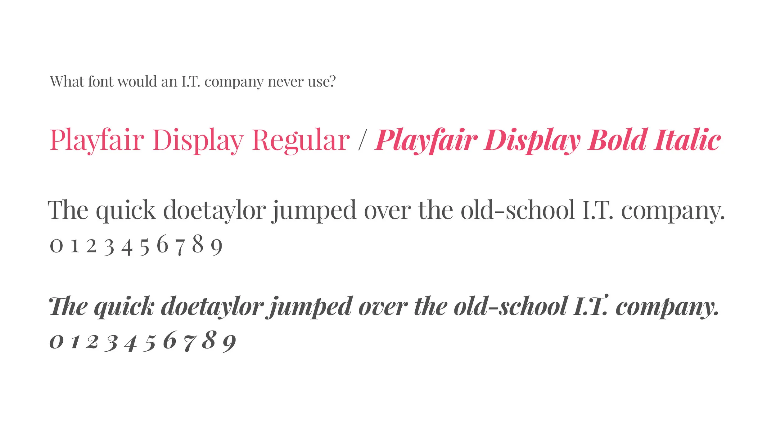 Doetaylor Font Breakdown