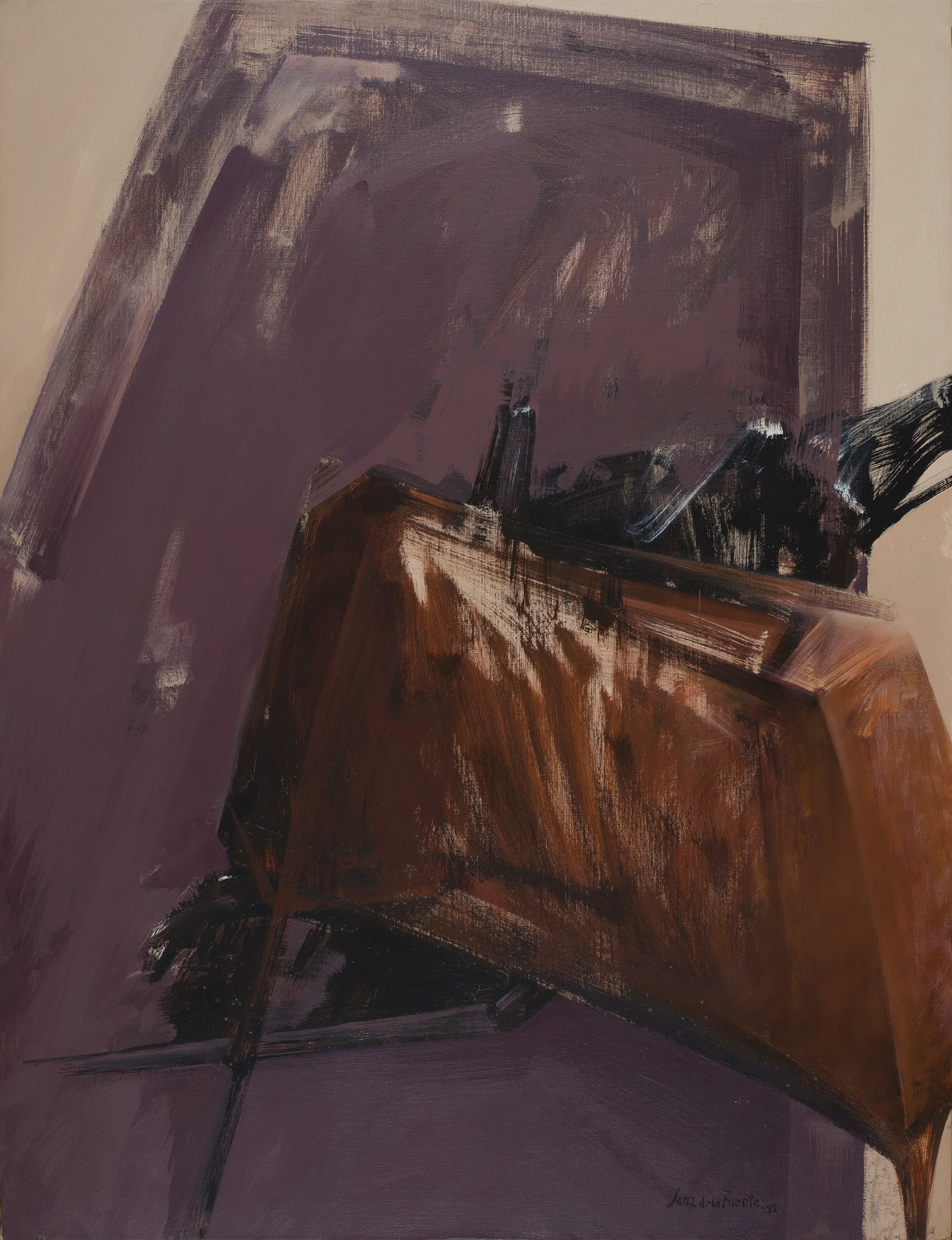 Sin título. 1992 Óleo sobre lino. 116 x 89 cm