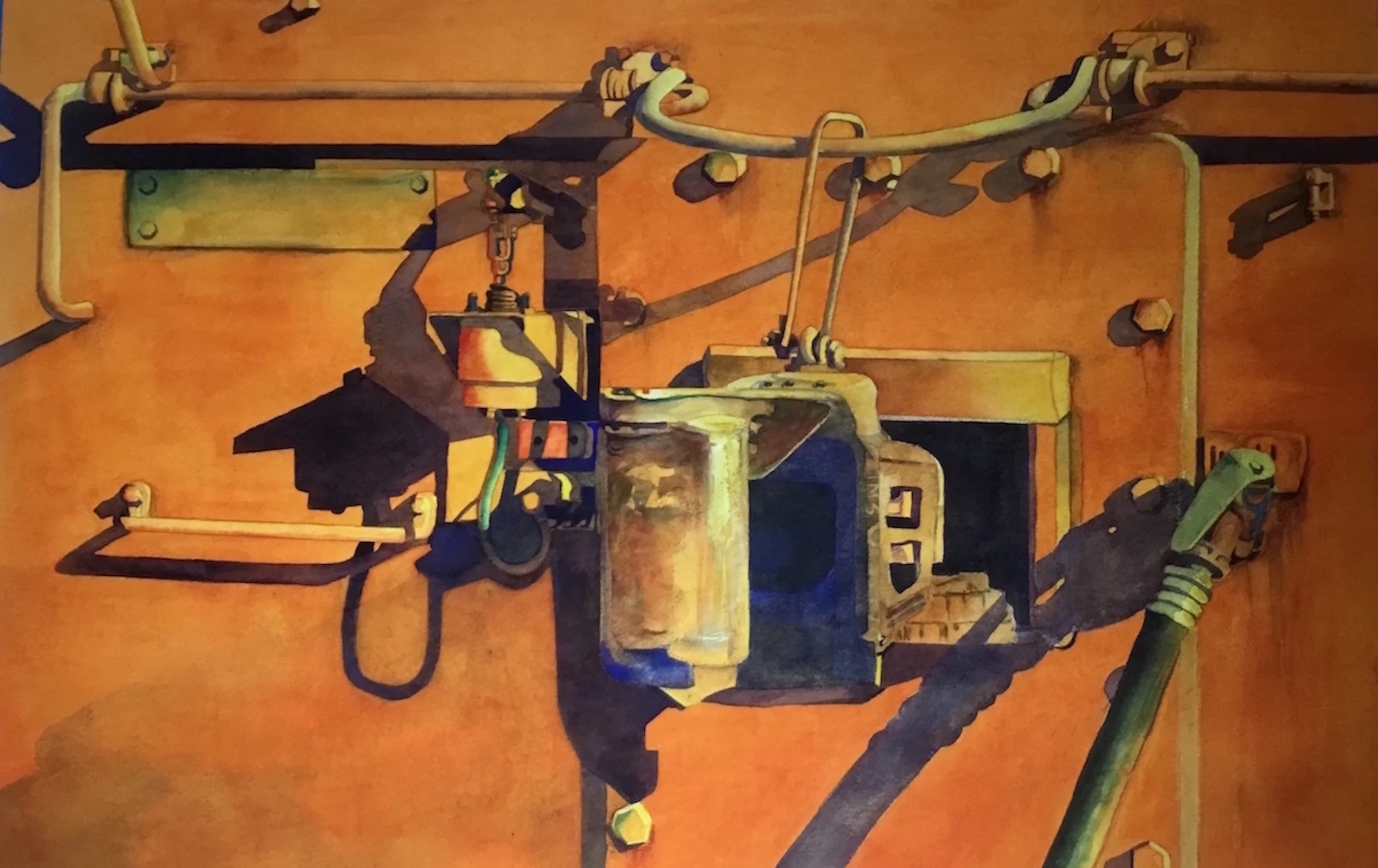 Orange Crush 2018 Blick Art Materials Purchase Award National Watercolor Society San Pedro, California