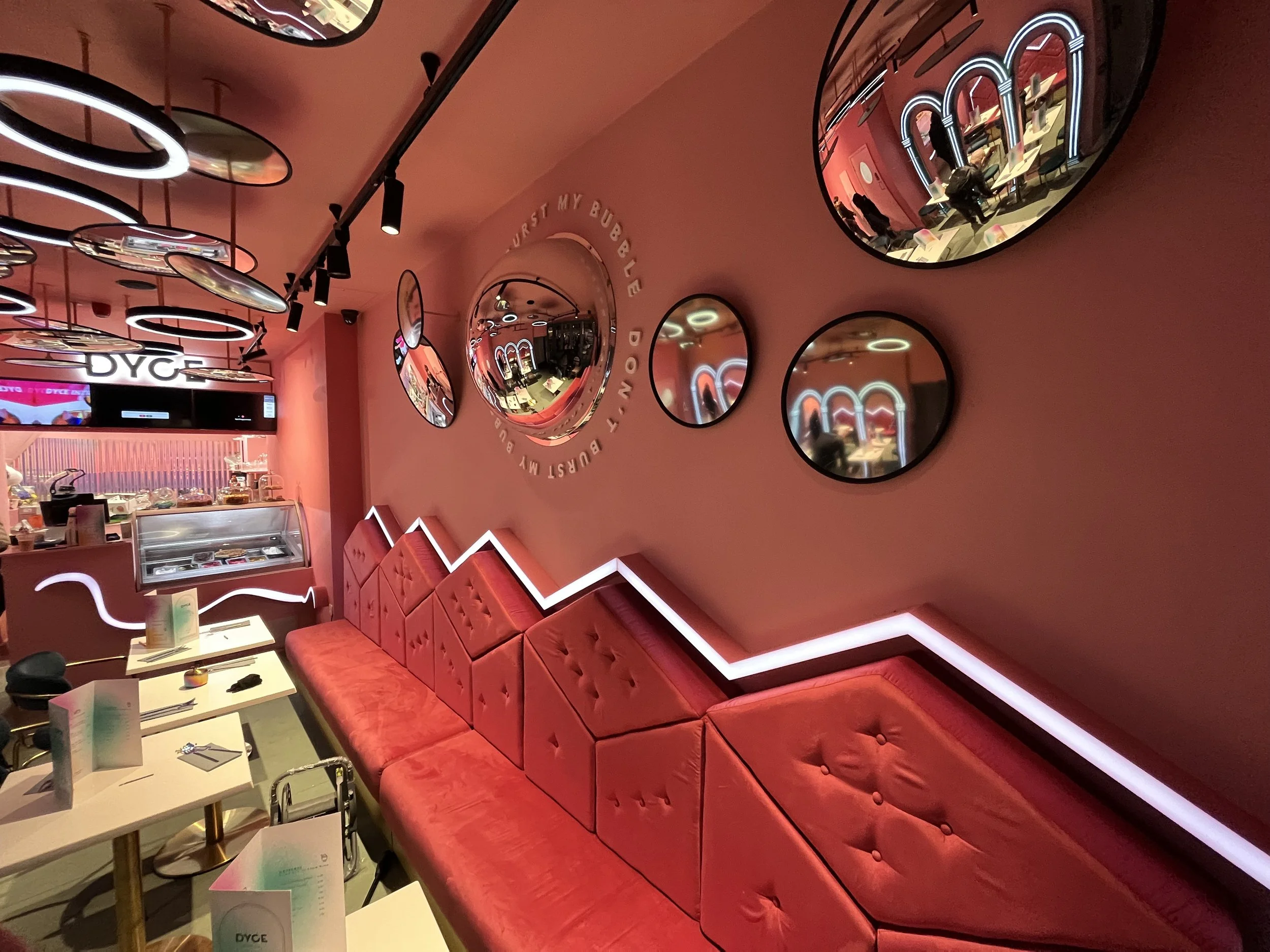 Image of Dyce cafe signage and branding