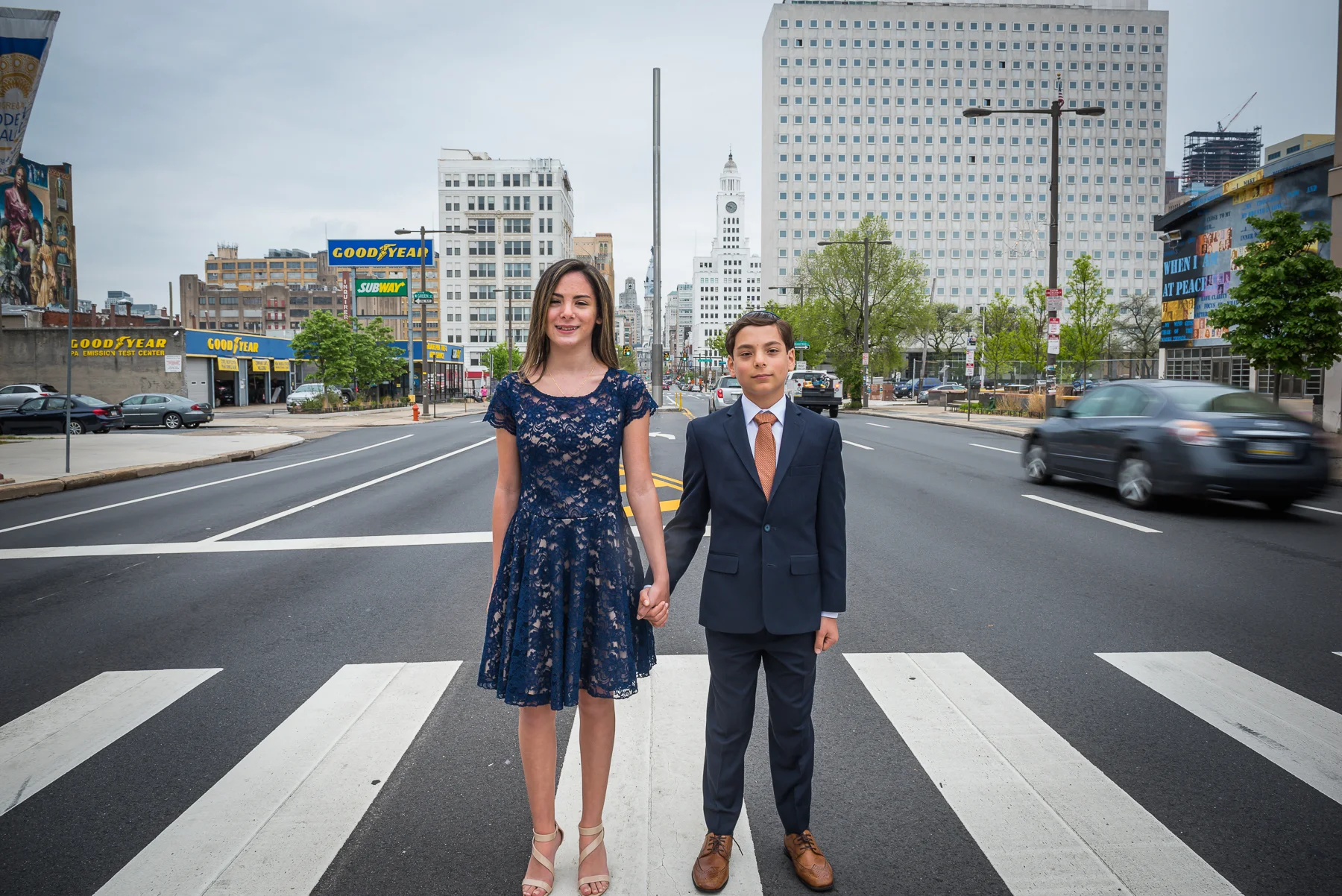 Twinning – Sarah & Evan's Temple Rodeph Shalom B'nai Mitzvah