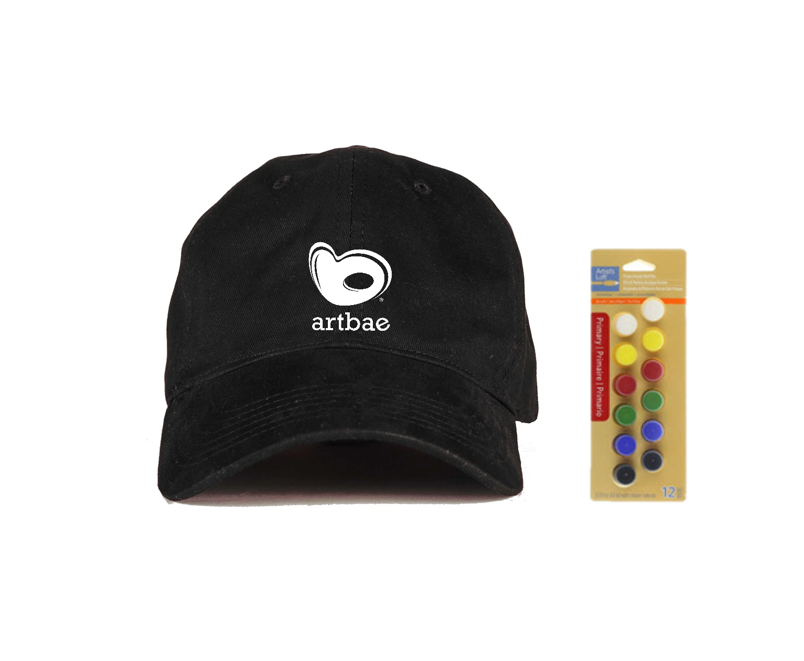 Artbae Canvased Trucker Hat w/ Acrylic Set