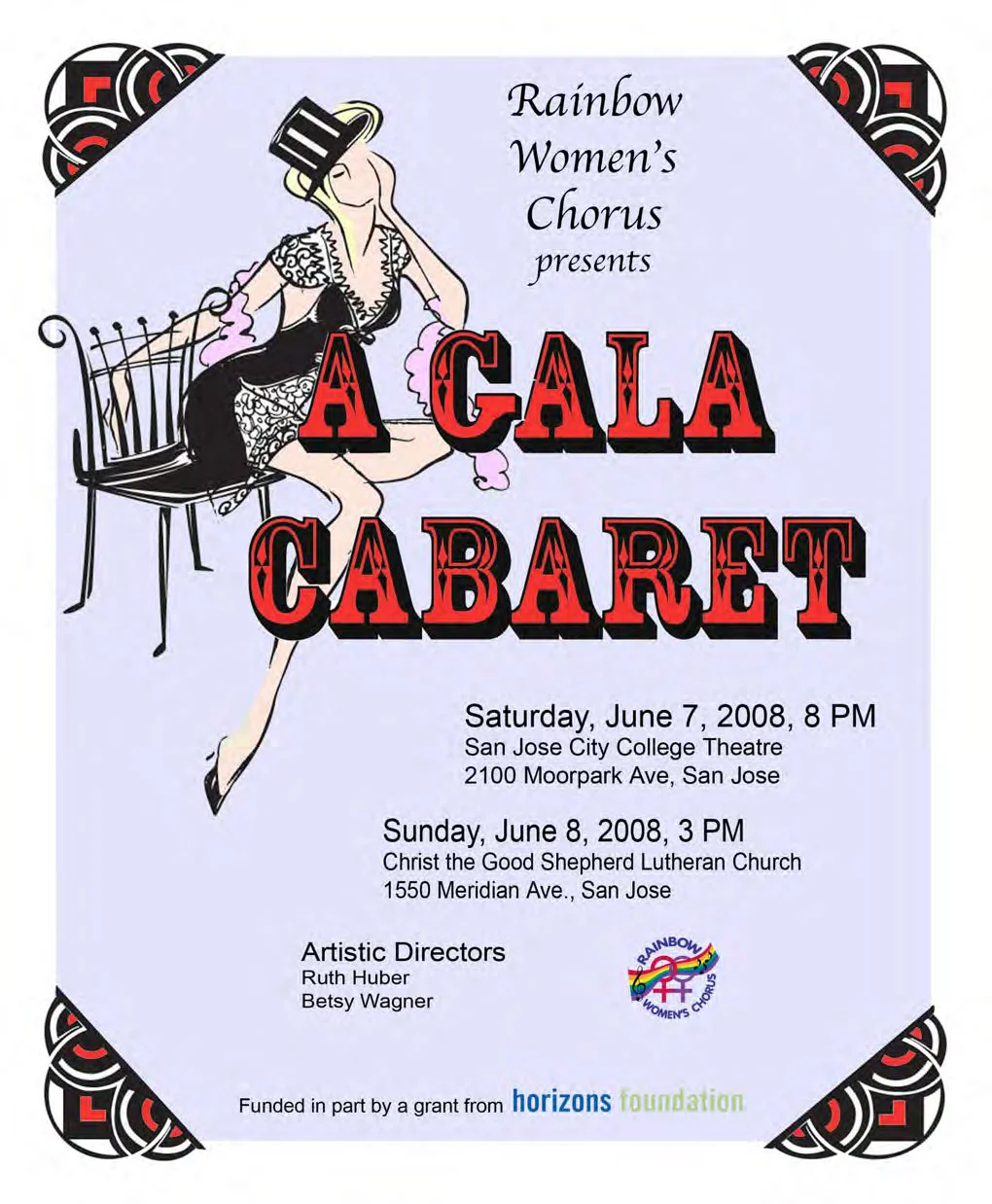 A GALA Cabaret concert program