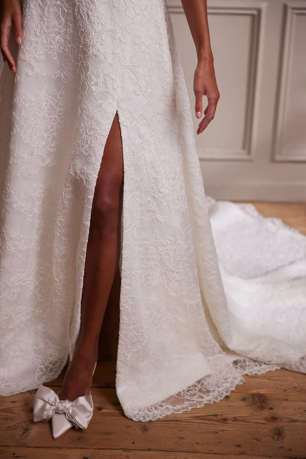 open lace back dress Bhldn Marina