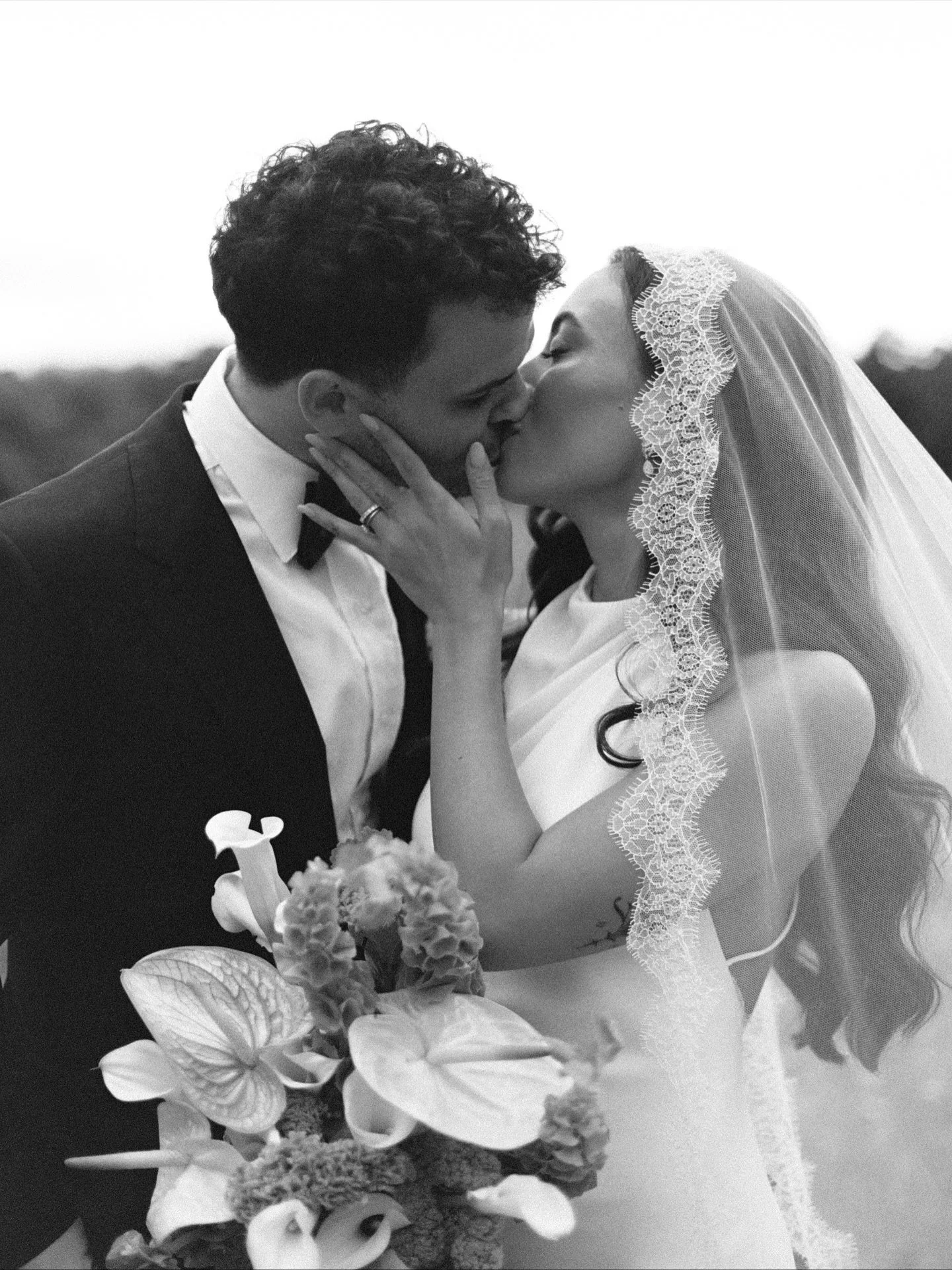 In absolute awe of these beautiful moments of Gabby and Jeff. 🤍✨

Gabby looks breathtaking in my Adele gown, paired with the floor-length lace-trim veil - pure magic.

Forever in love with this look.

Congratulations, lovers. 💫

@gabbybailo 
@theli
