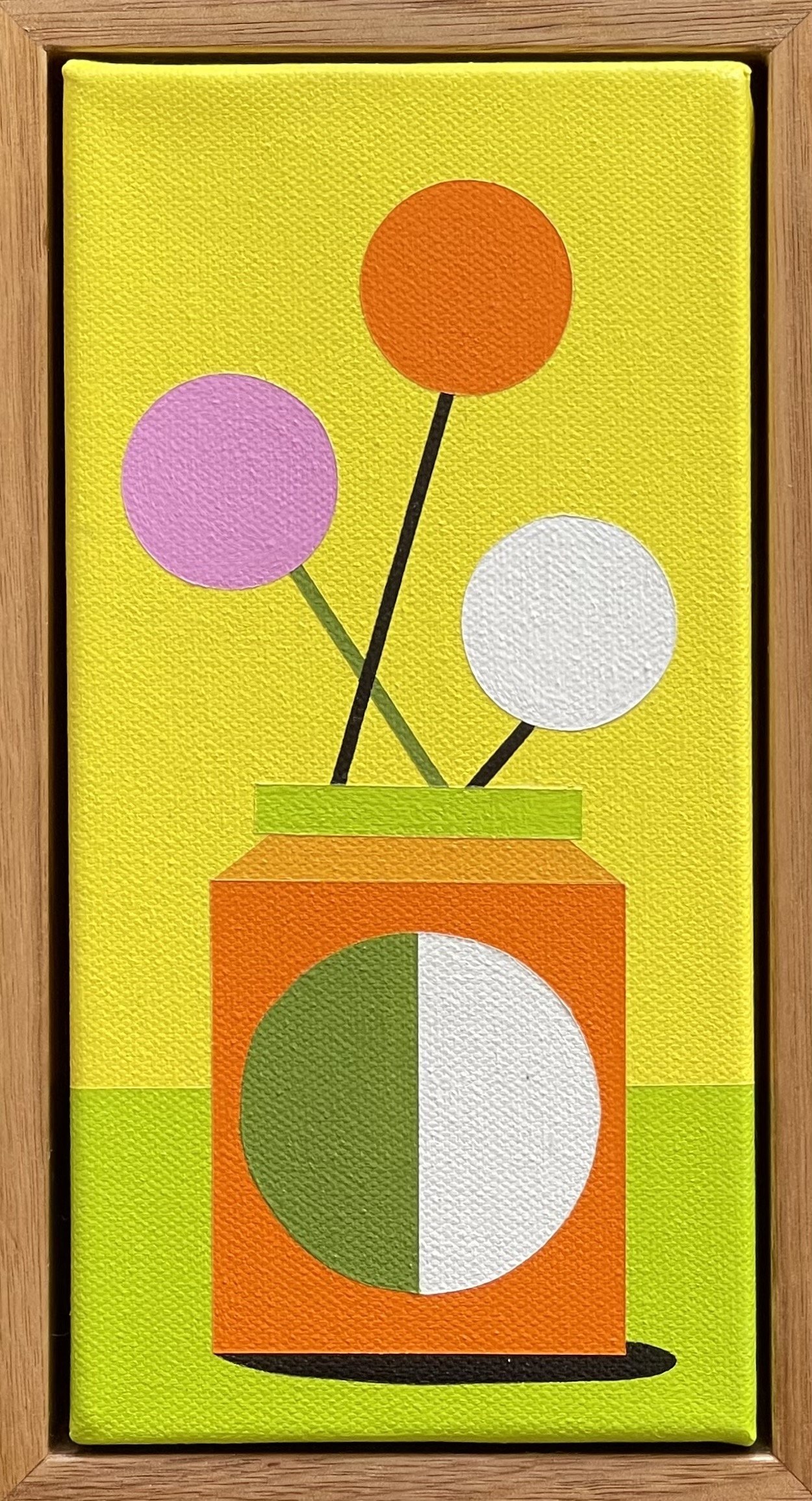 Tiny No. 59 10x20cm framed acrylic on canvas $330